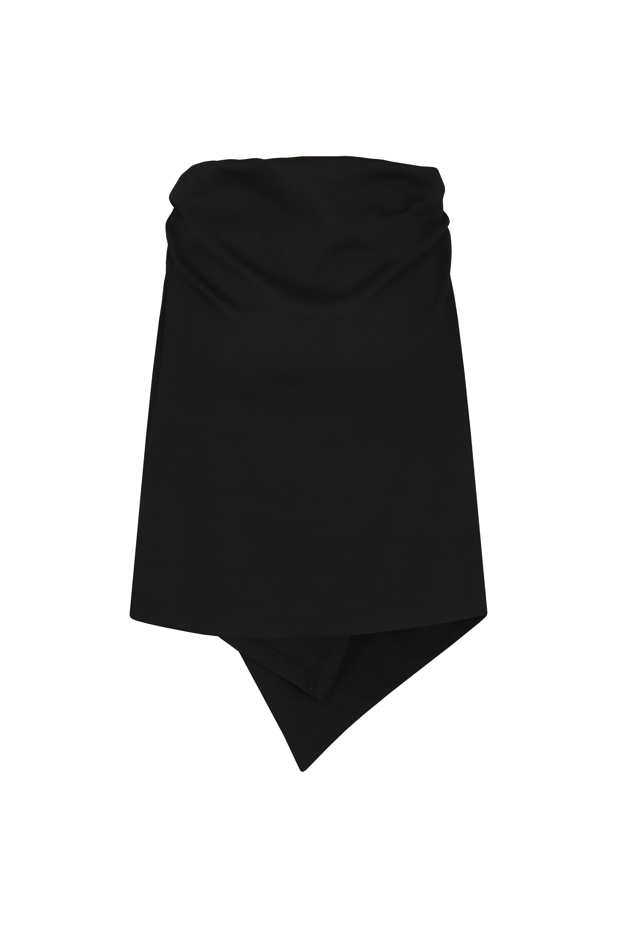 Embroied Patch Draped Wrap Skirt