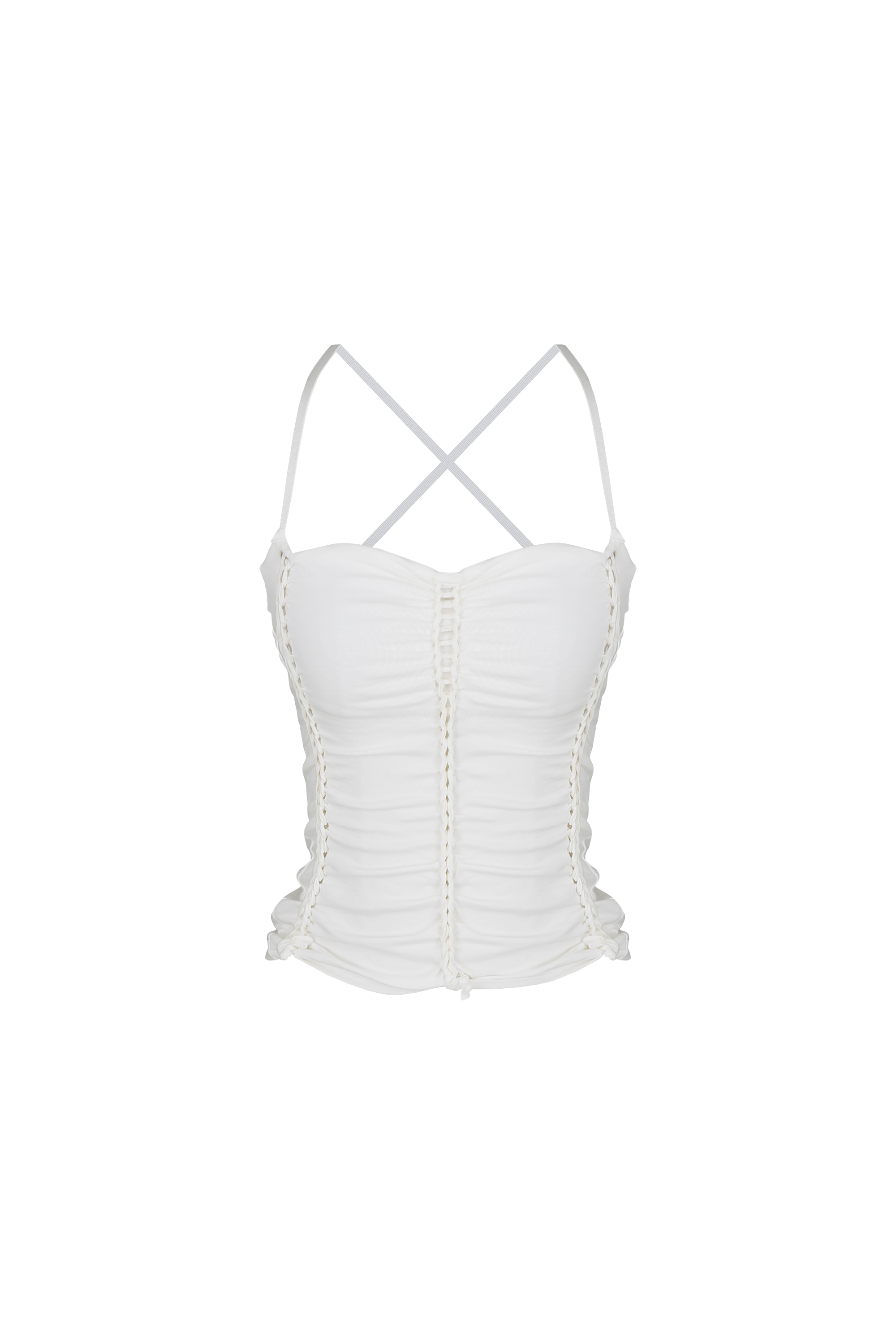Braided Sleeveless Ivory