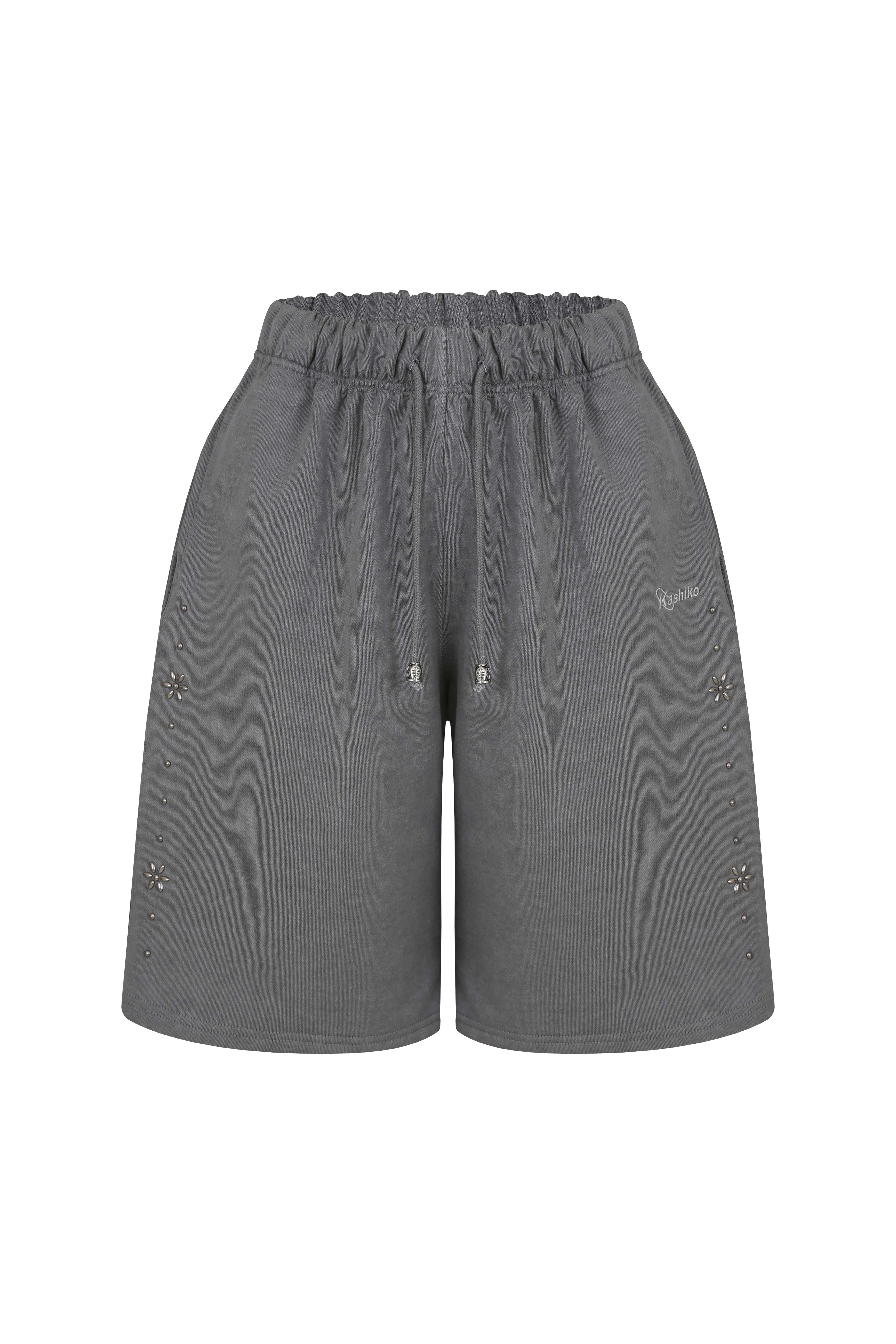 Kashiko Comfy : Monk Shorts Charcoal
