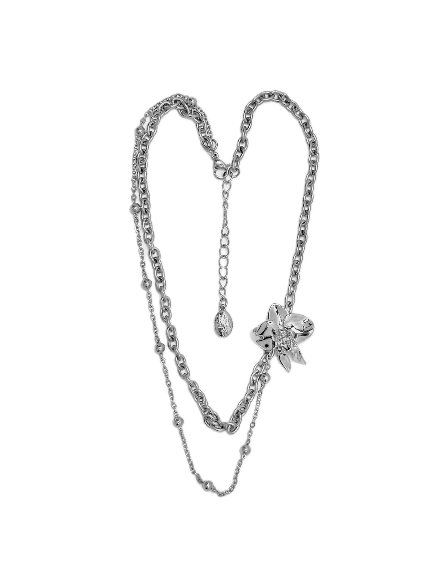 Layered Orchid Necklace