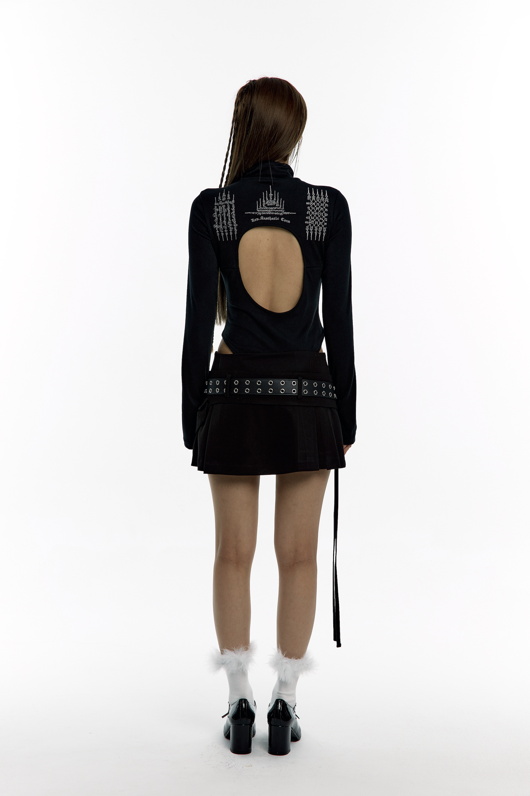 Yantra Back Hole Bodysuit Black