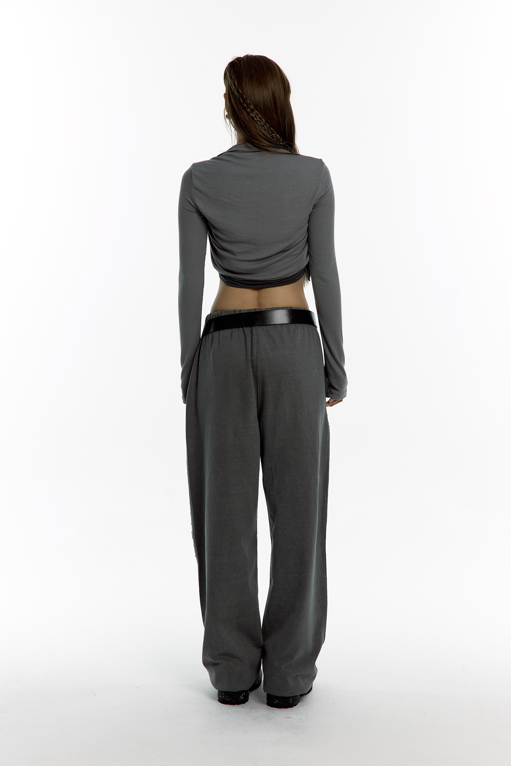 Kashiko Comfy : Monk Trousers Charcoal