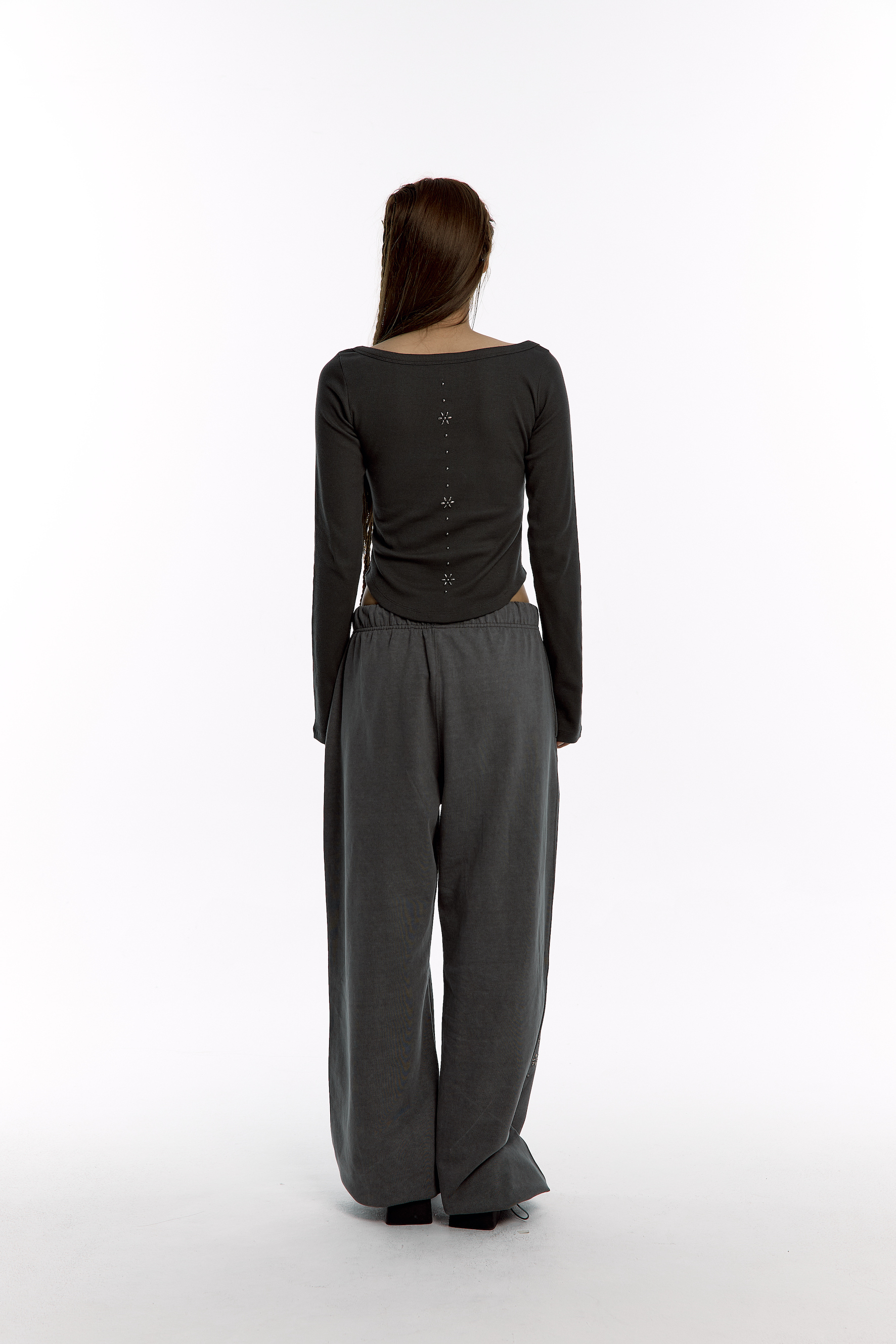 Kashiko Comfy : Monk Trousers Charcoal