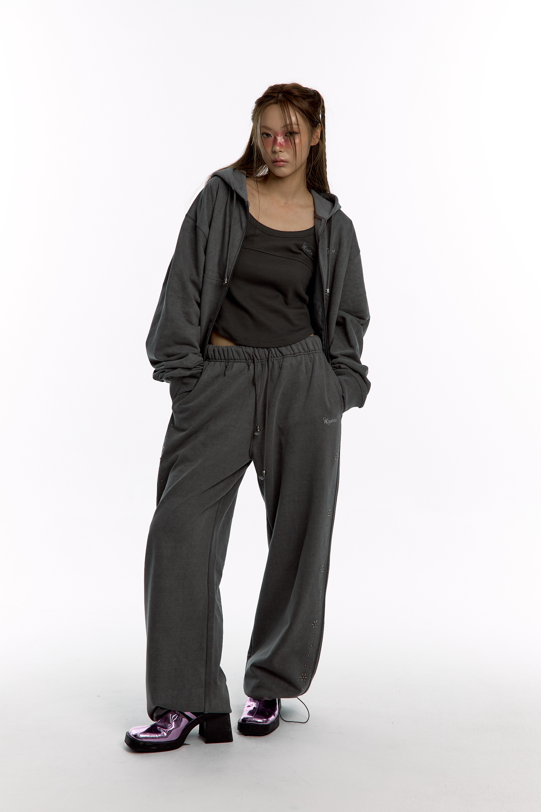 Kashiko Comfy : Monk Trousers Charcoal