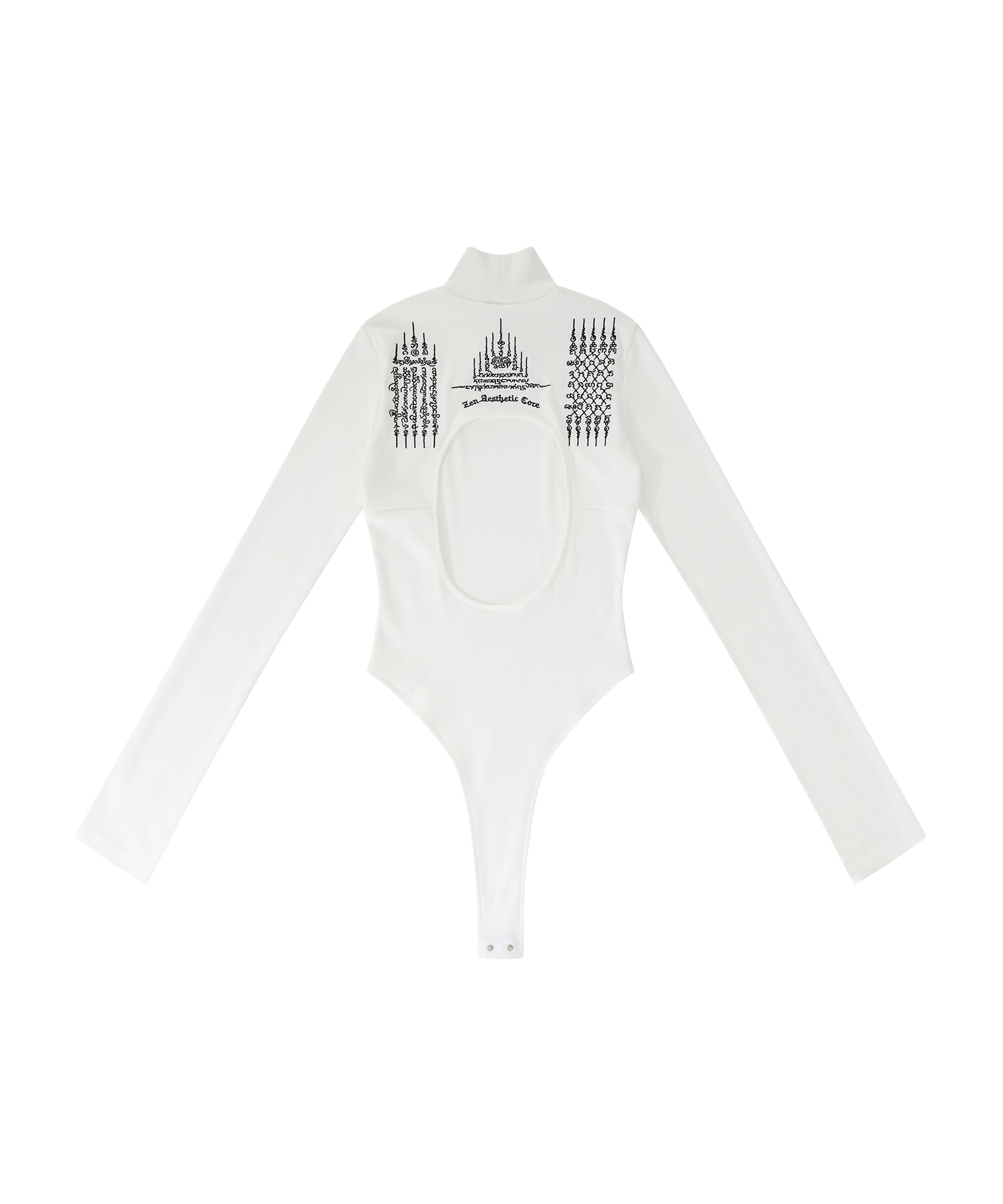 Yantra Back Hole Bodysuit White