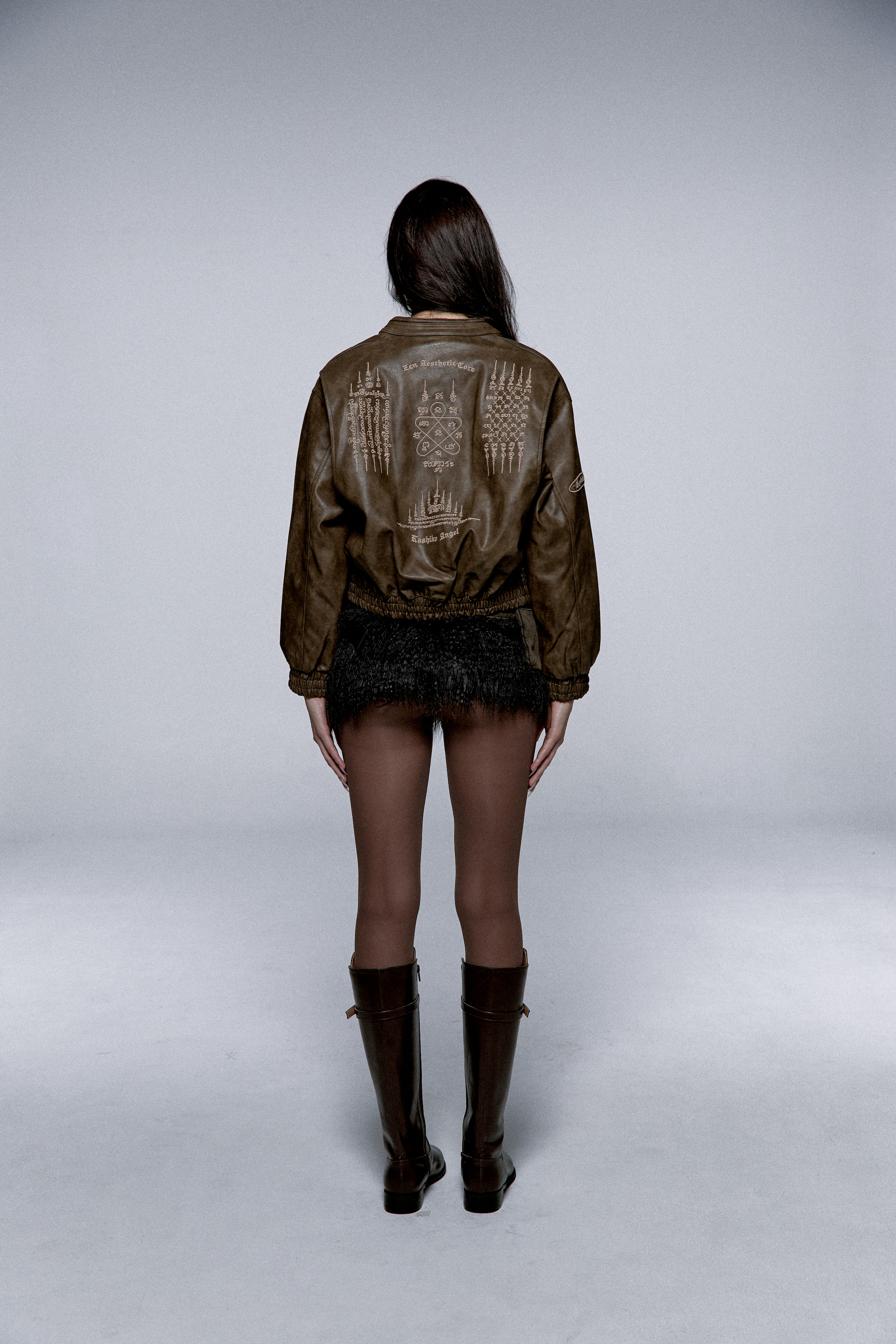 Yantra Faux Leather jacket Brown