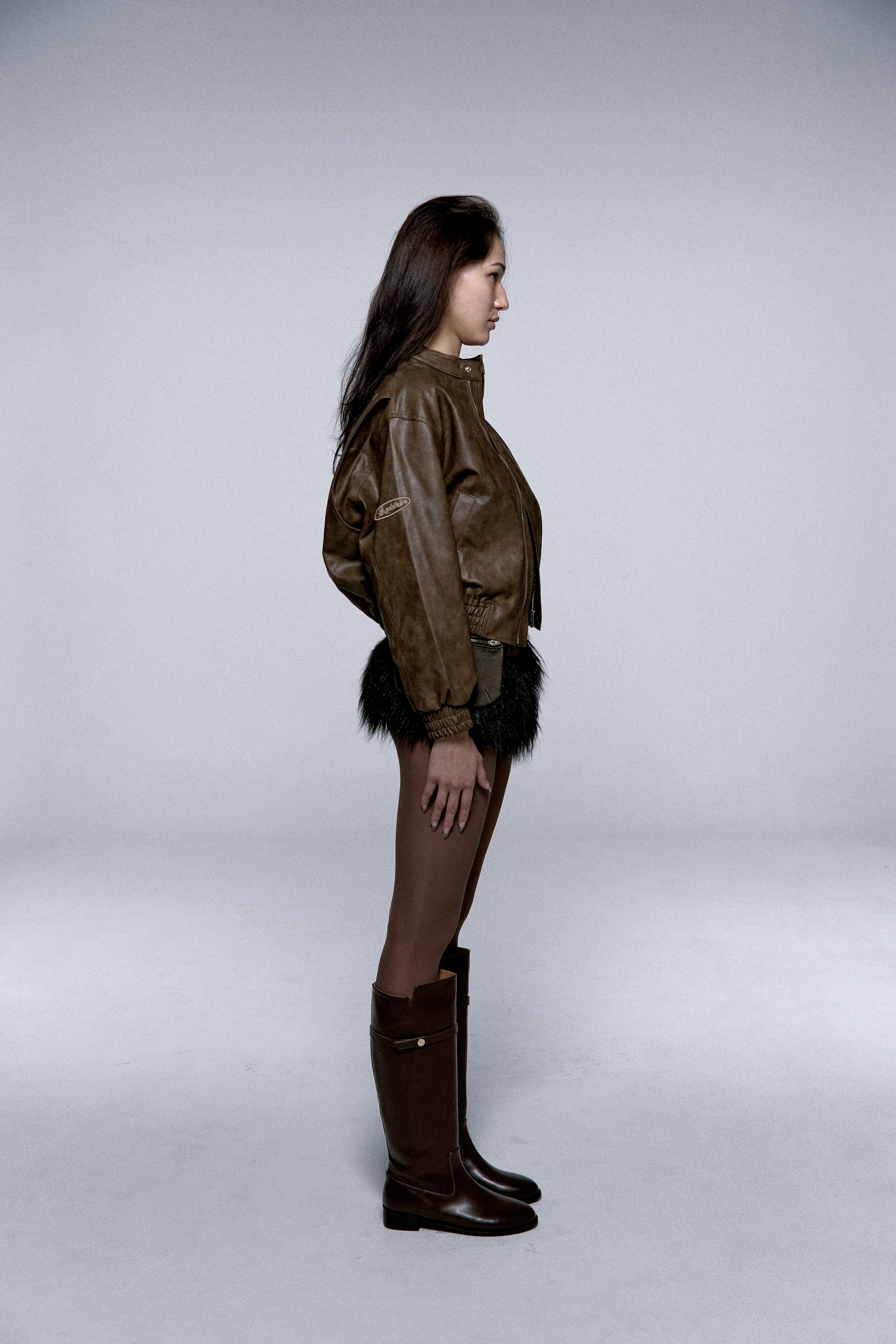 Yantra Faux Leather jacket Brown
