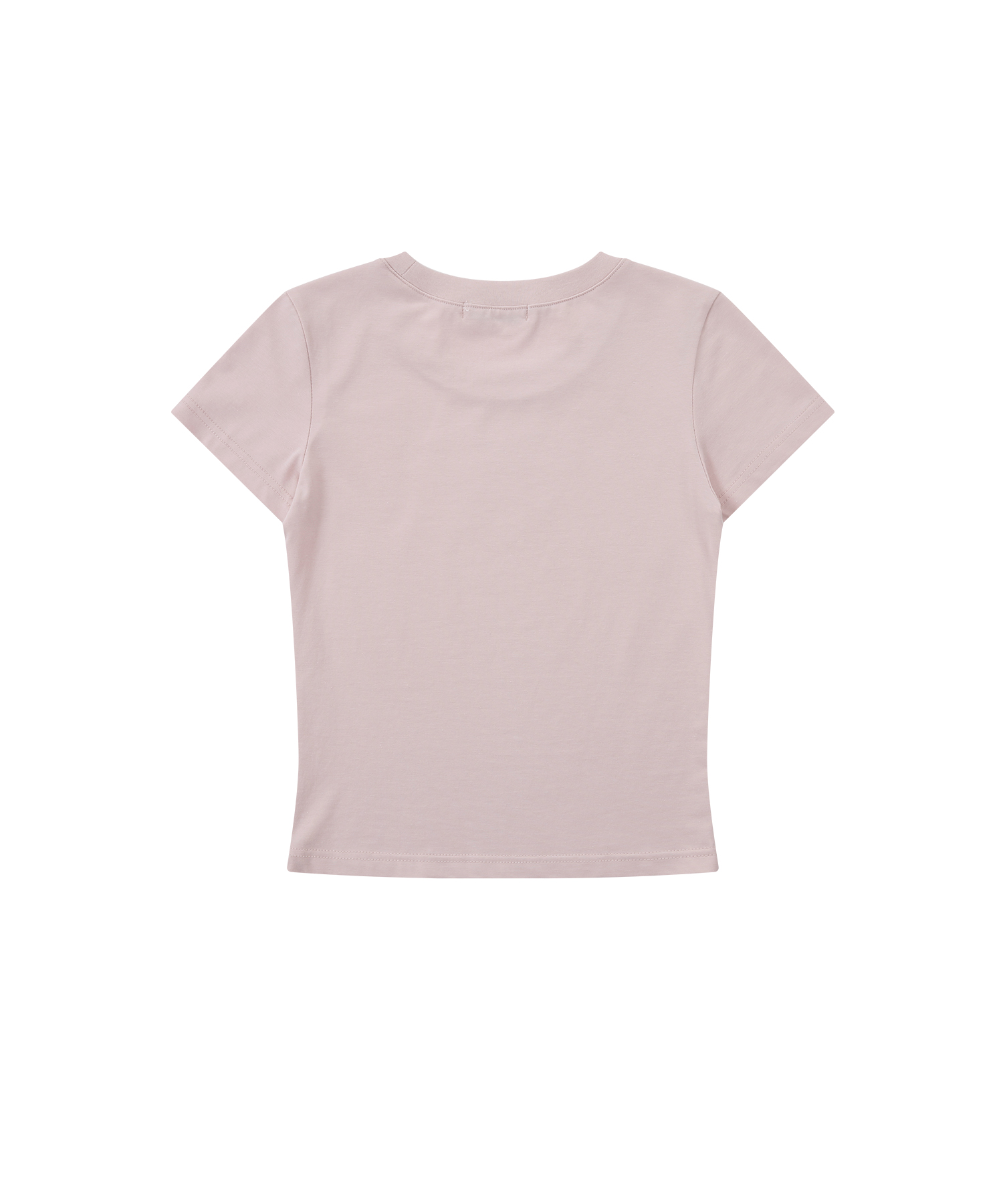Flower Heart Baby Tee Pink
