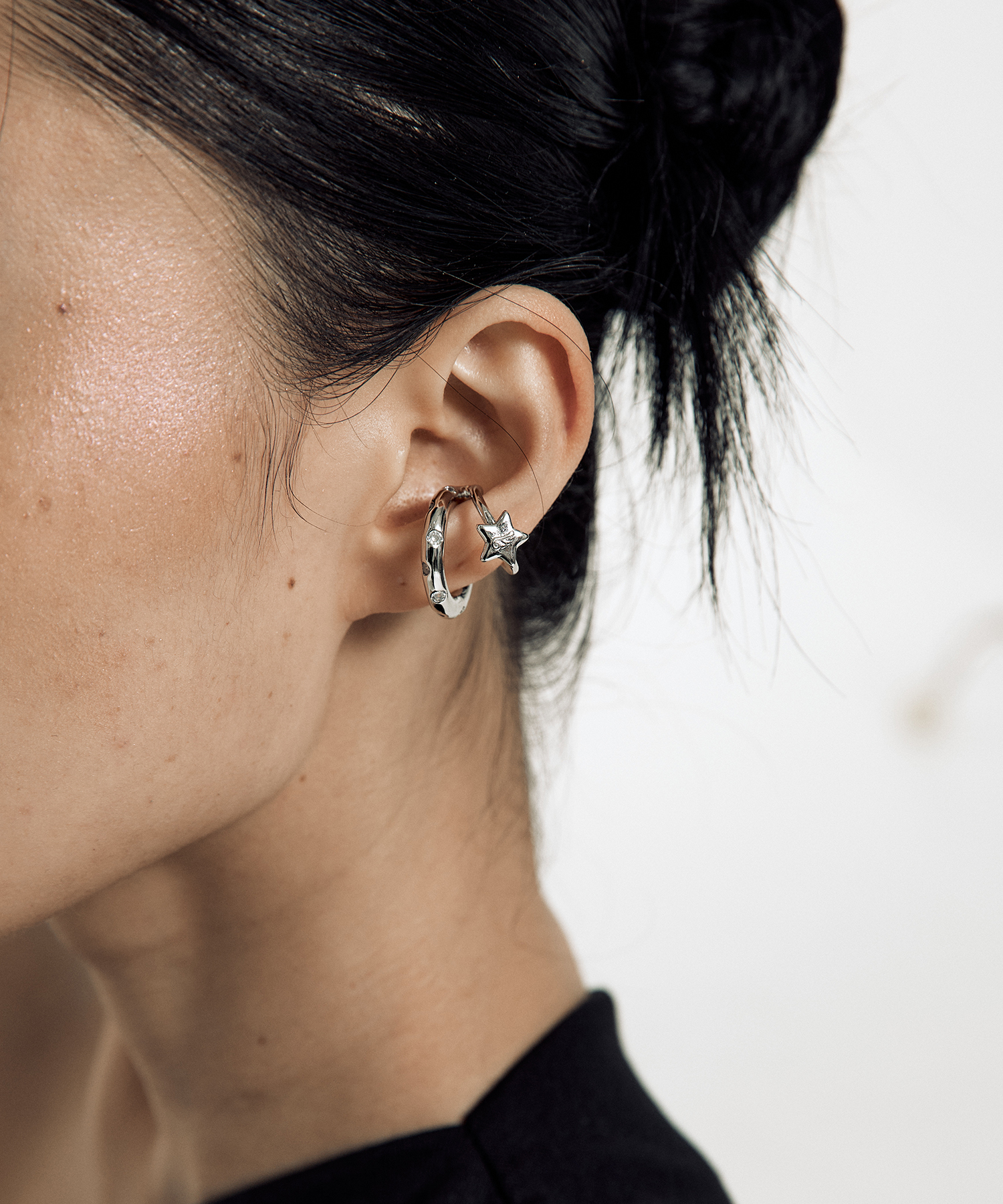 Cubic Star Ear Cuff
