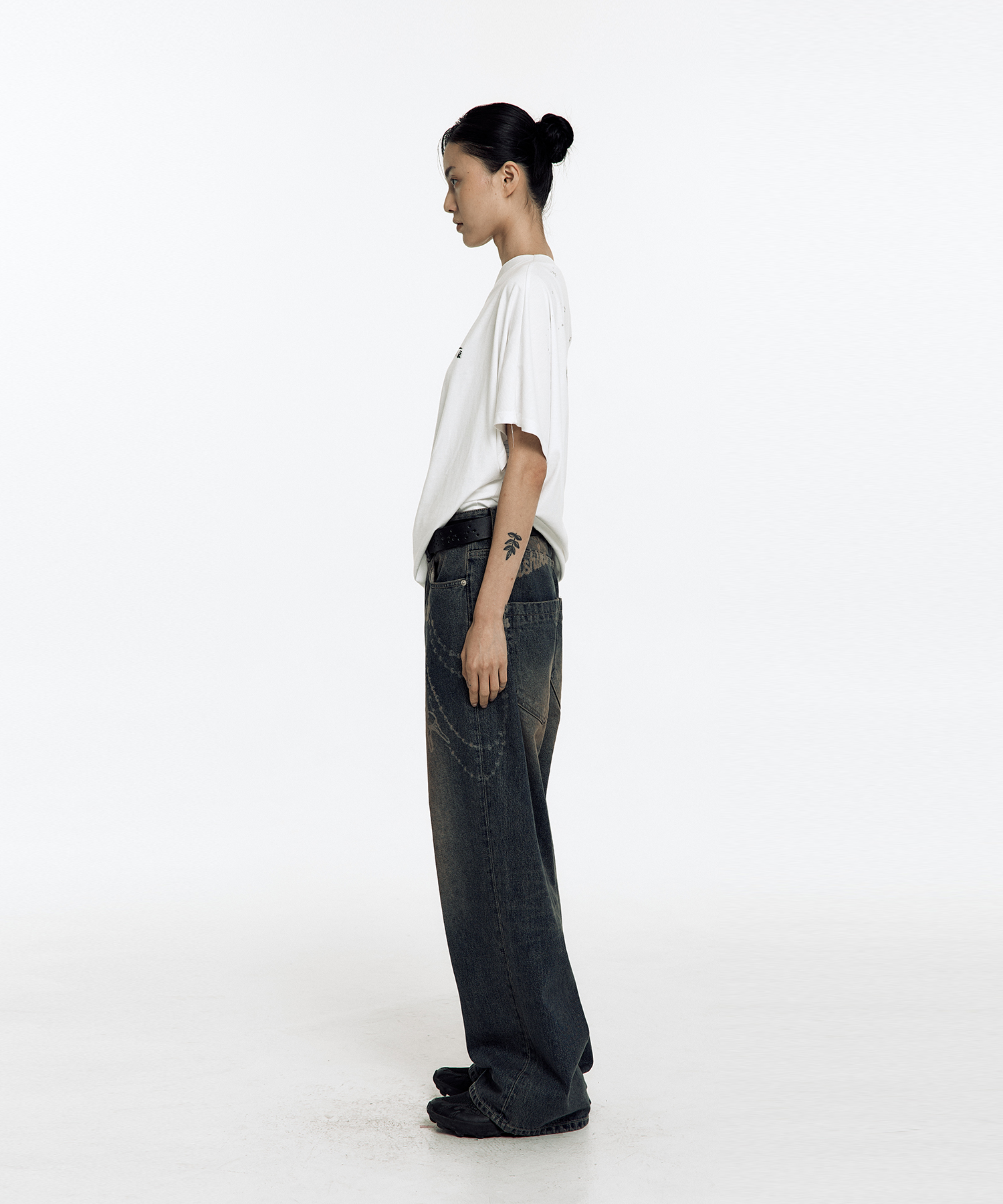 Zen One Shoulder Top White