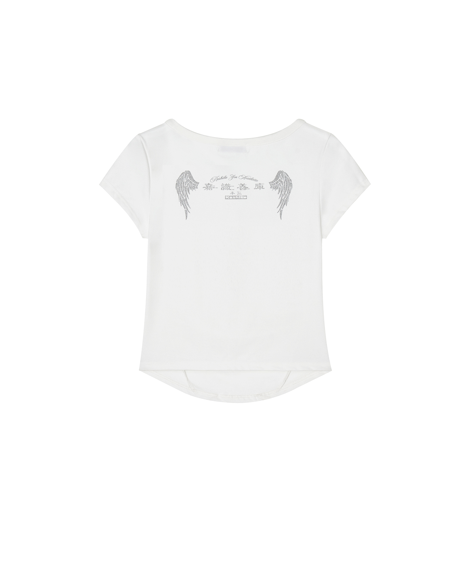 Zen Button Henley Neck Top White