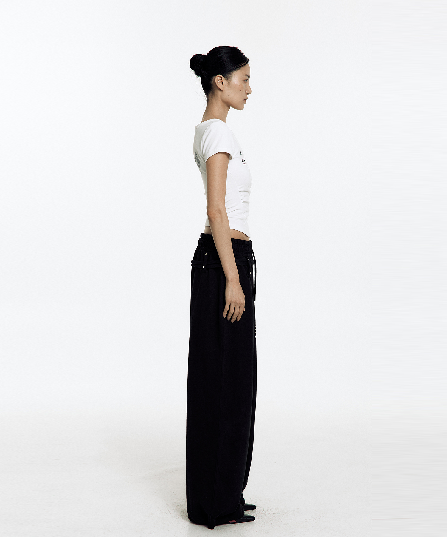 Zen Button Henley Neck Top White