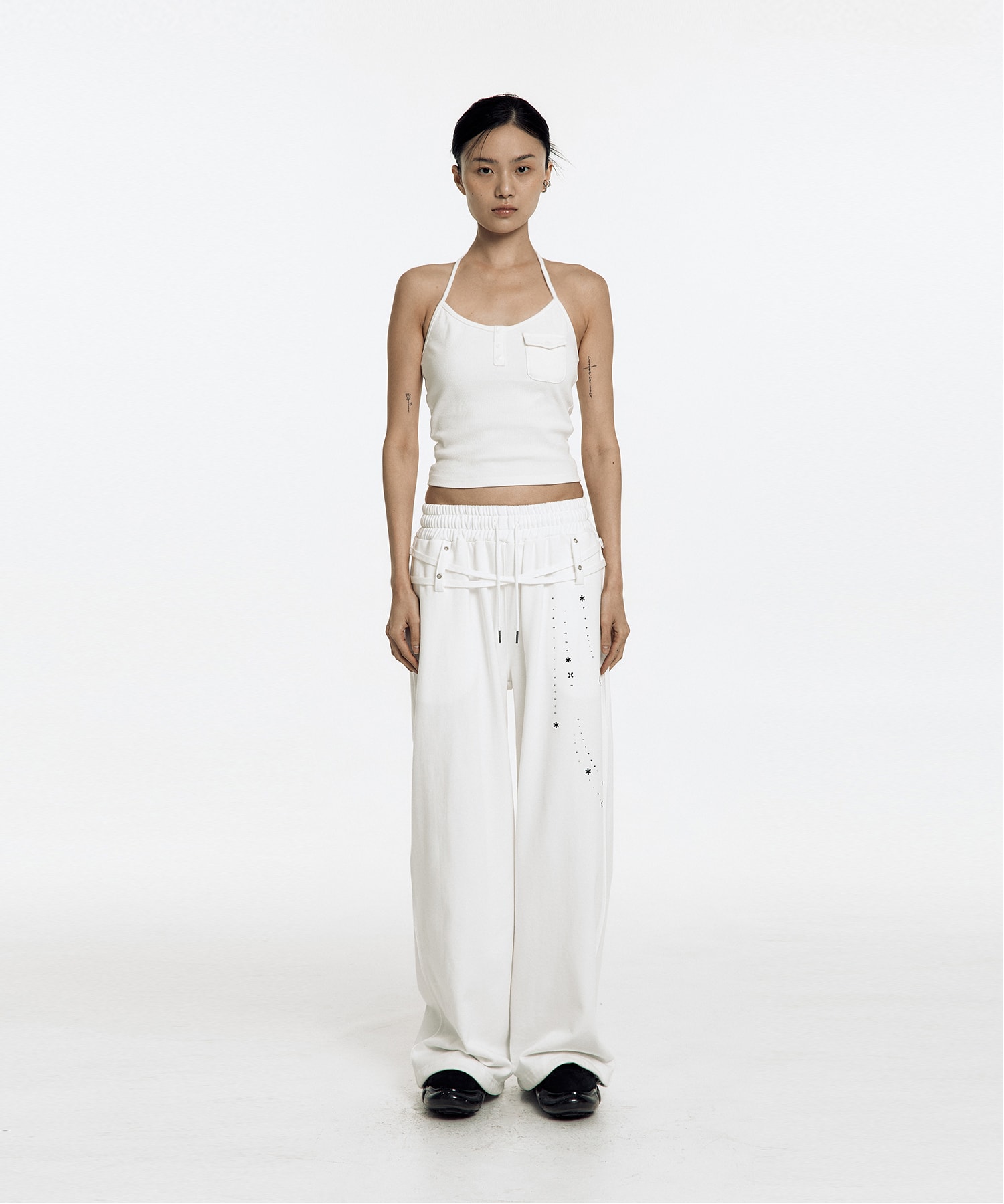 Zenu Pocket Hotfix Top White