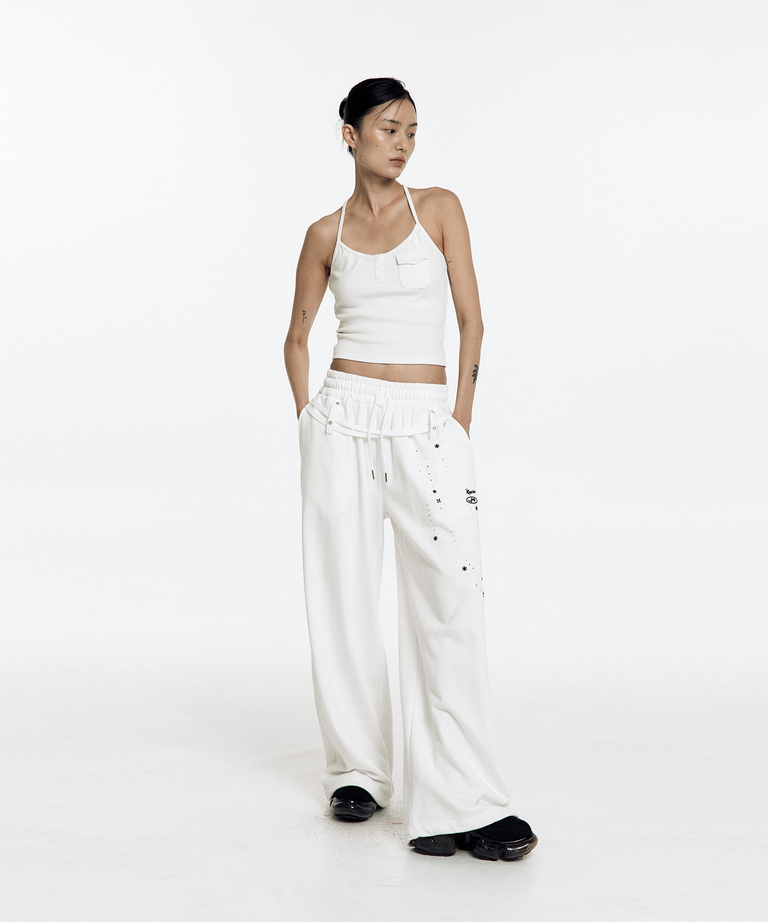 Zenu Pocket Hotfix Top White