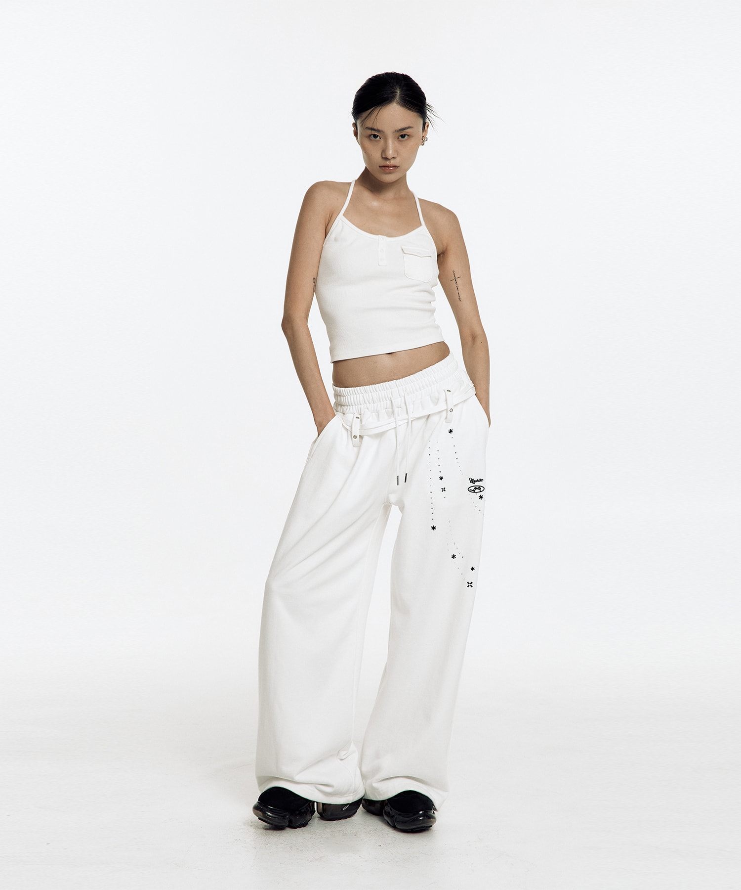 Zenu Pocket Hotfix Top White