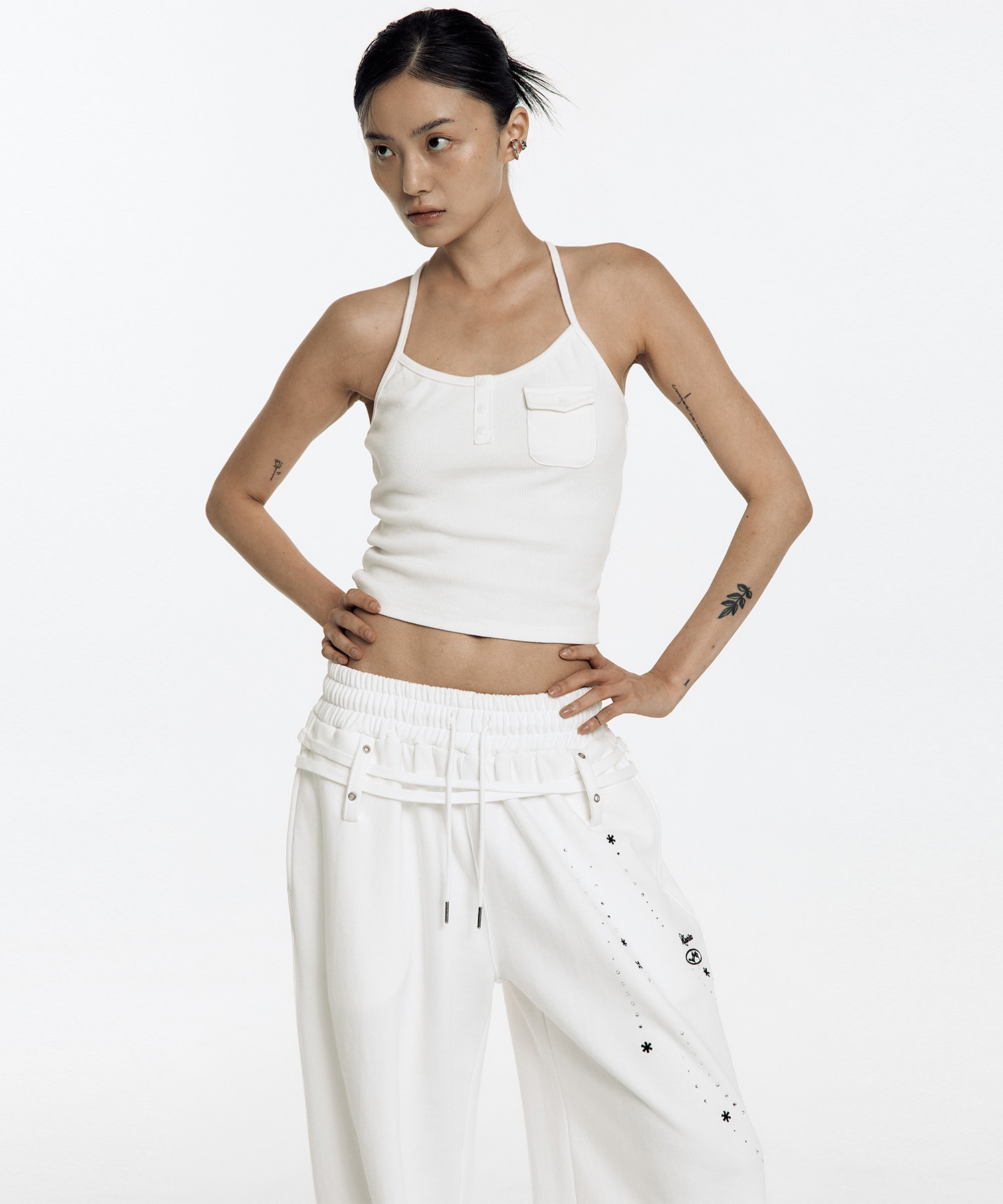 Zenu Pocket Hotfix Top White