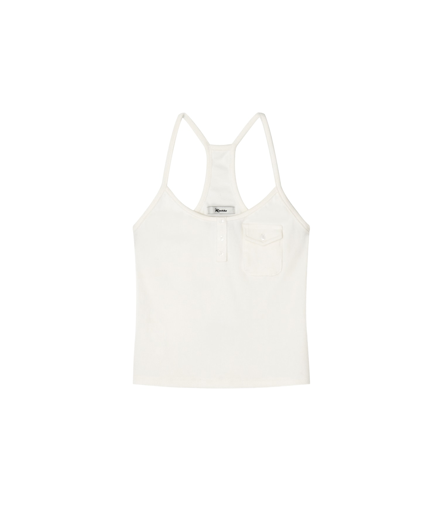 Zenu Pocket Hotfix Top White