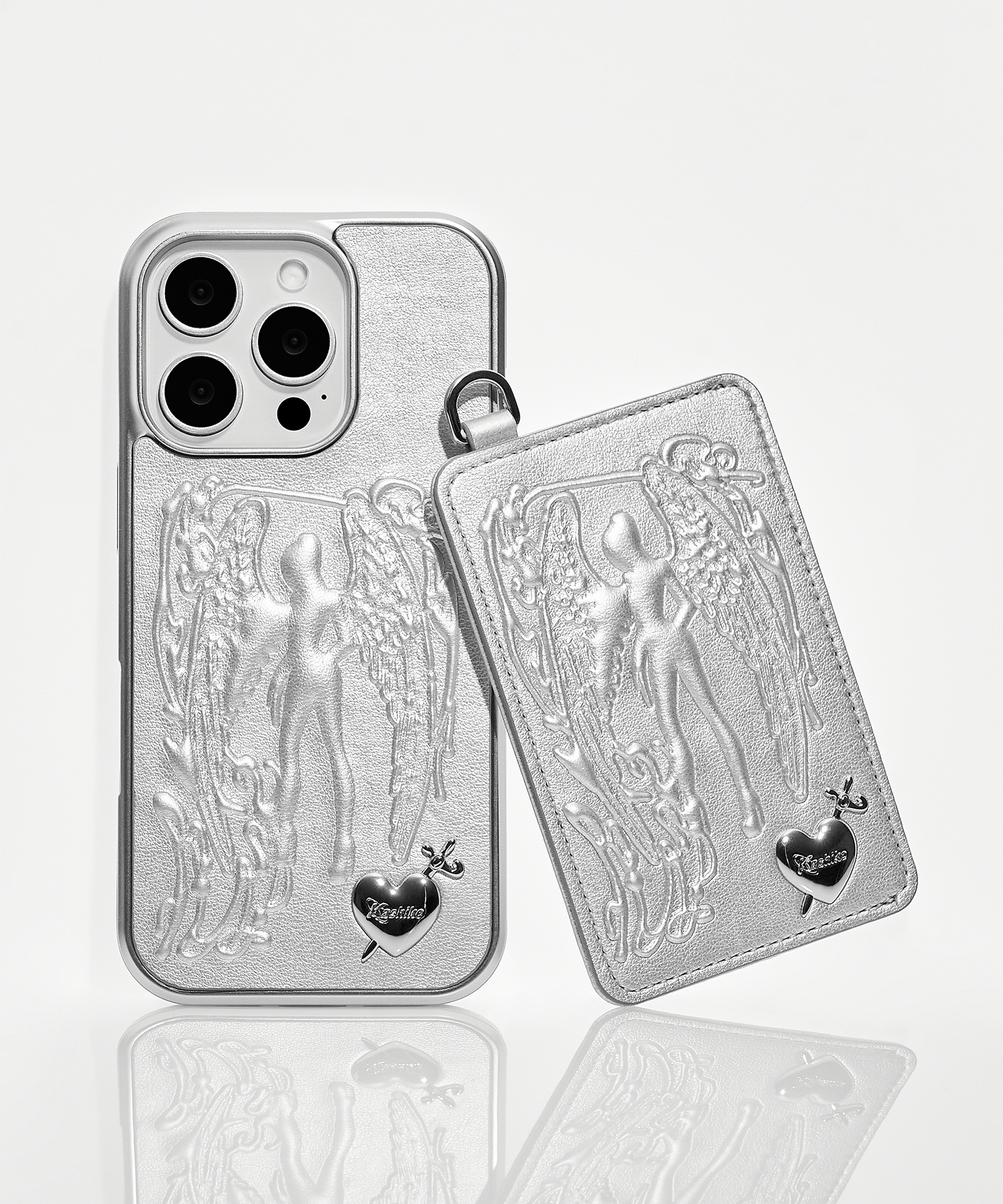 Angel Heart Case Silver
