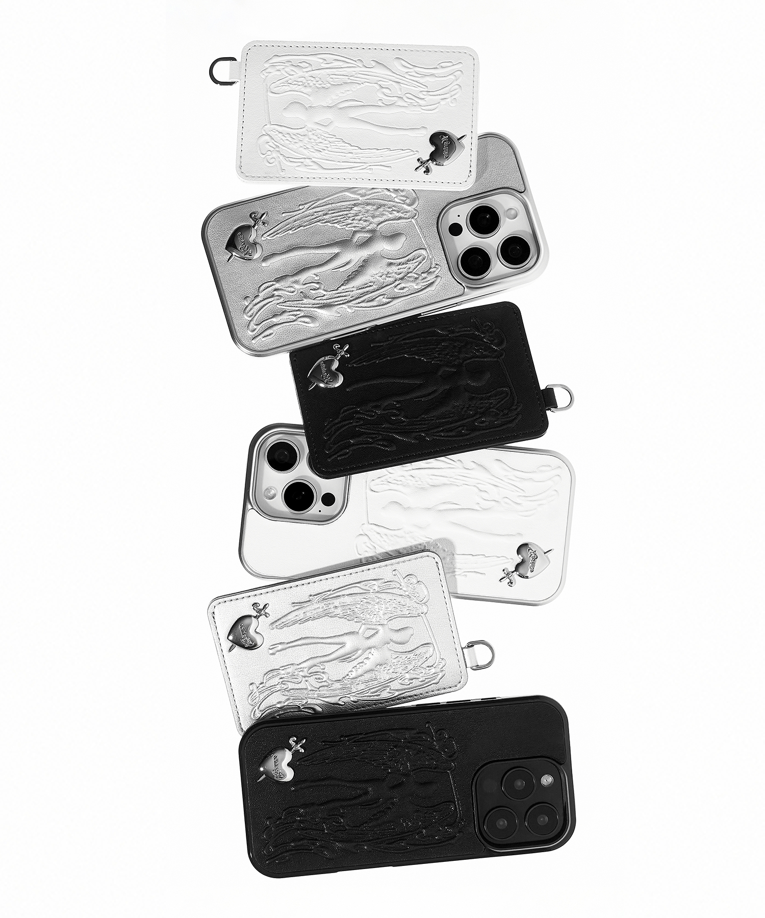 Angel Heart Case Silver