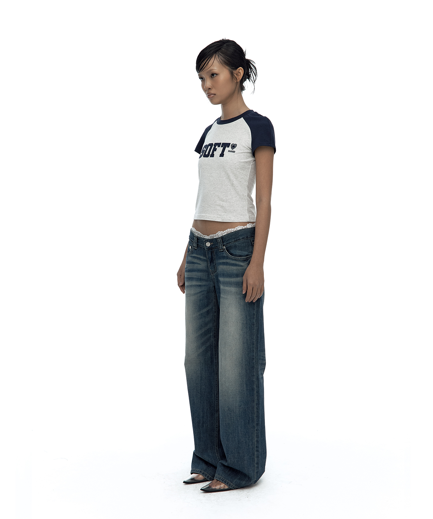 SOFT Raglan Tee Navy