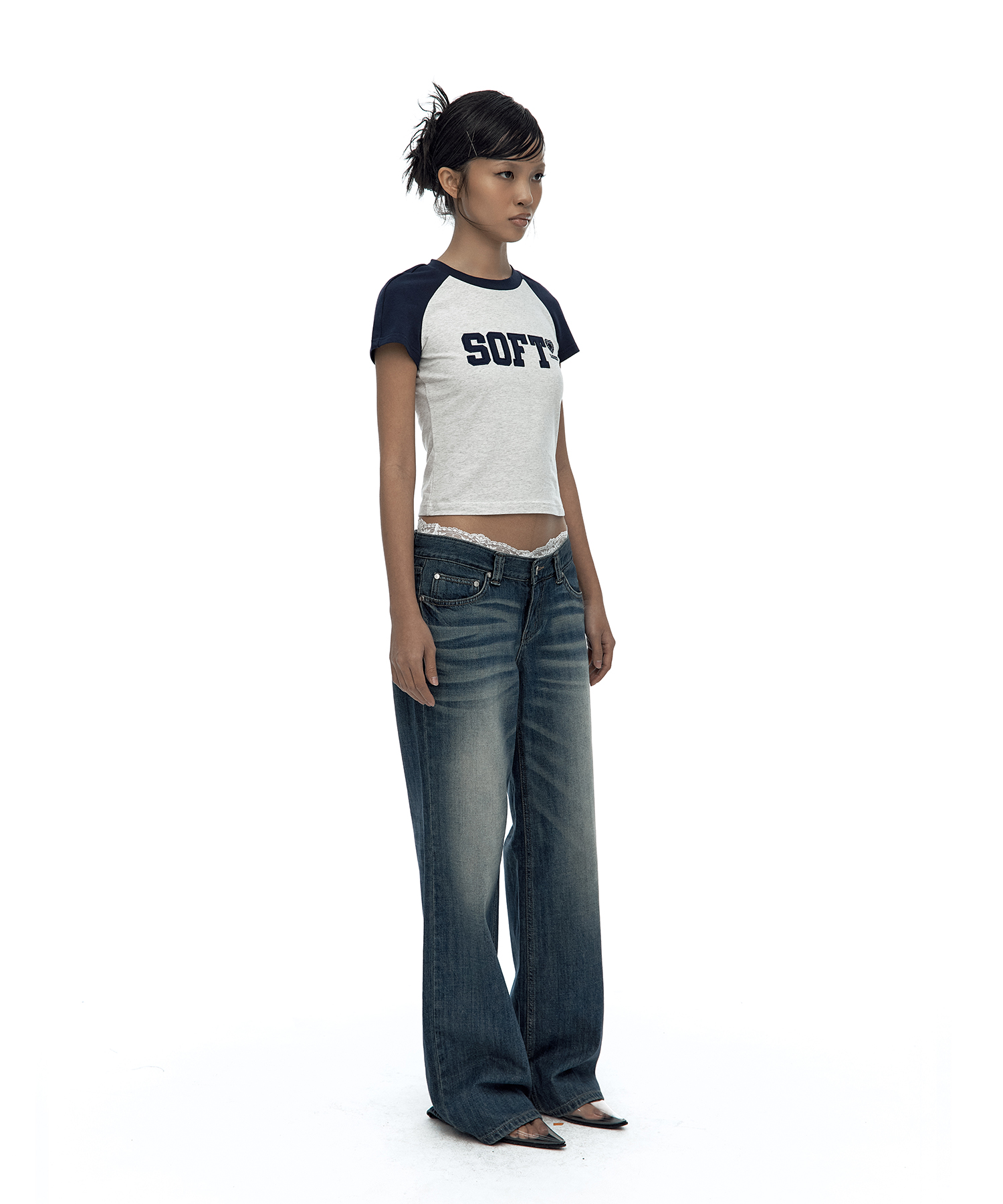 SOFT Raglan Tee Navy