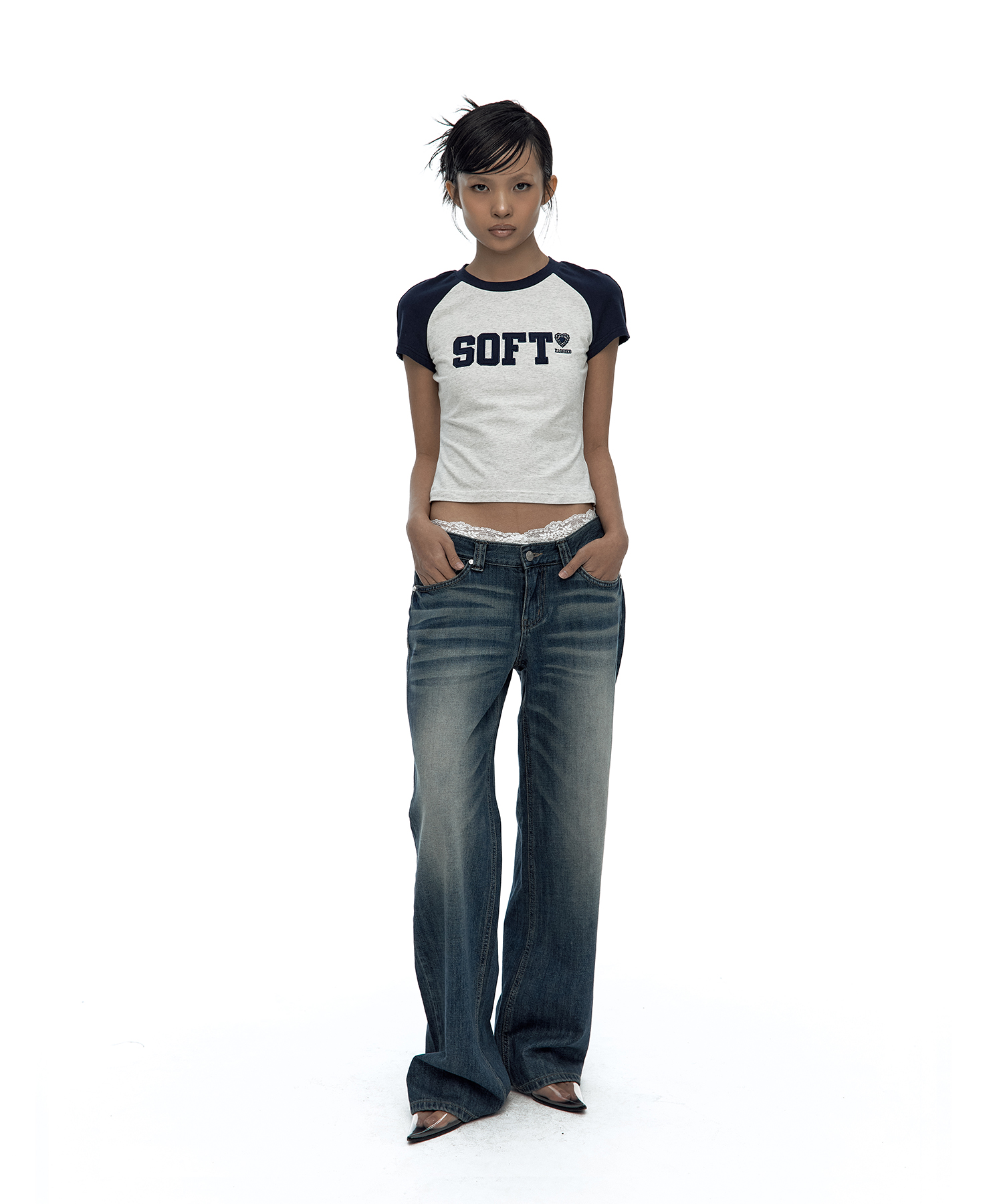 SOFT Raglan Tee Navy