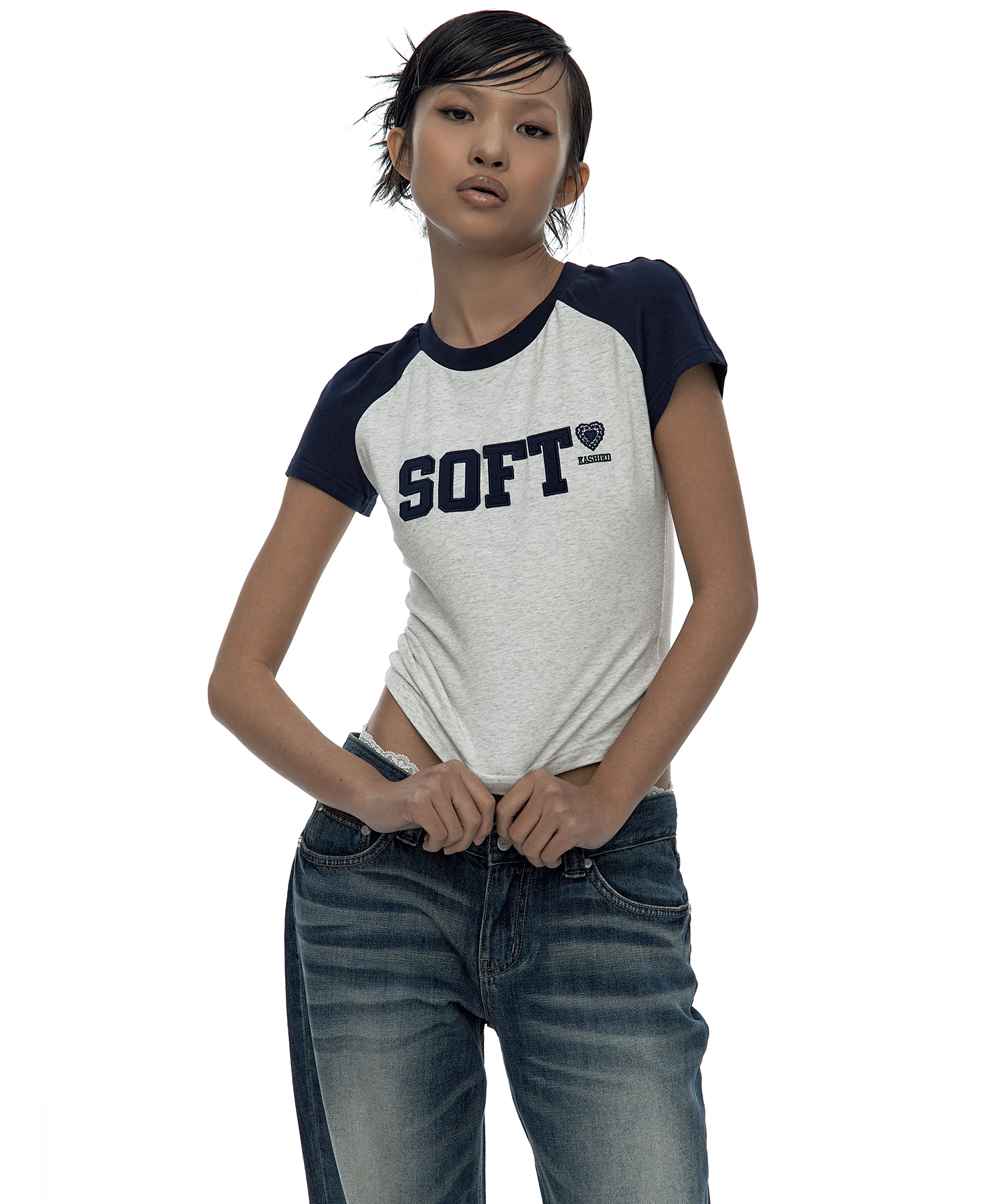 SOFT Raglan Tee Navy