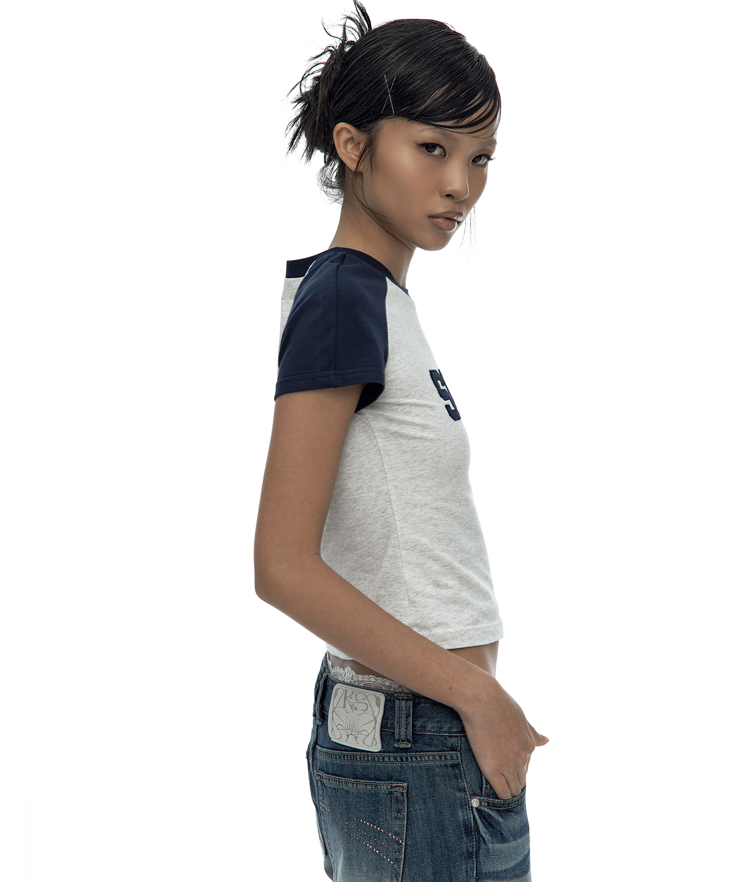 SOFT Raglan Tee Navy