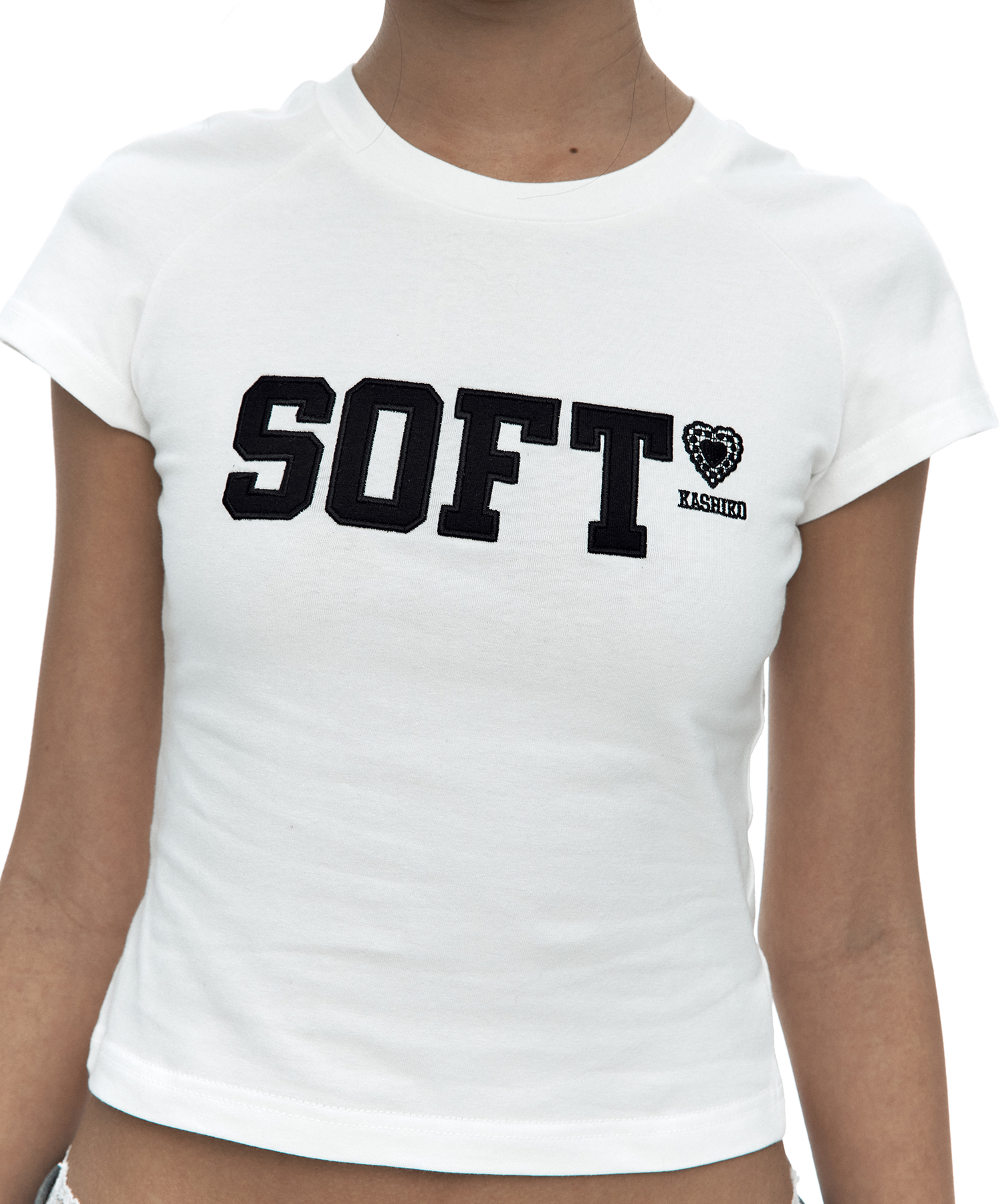 SOFT Raglan Tee White