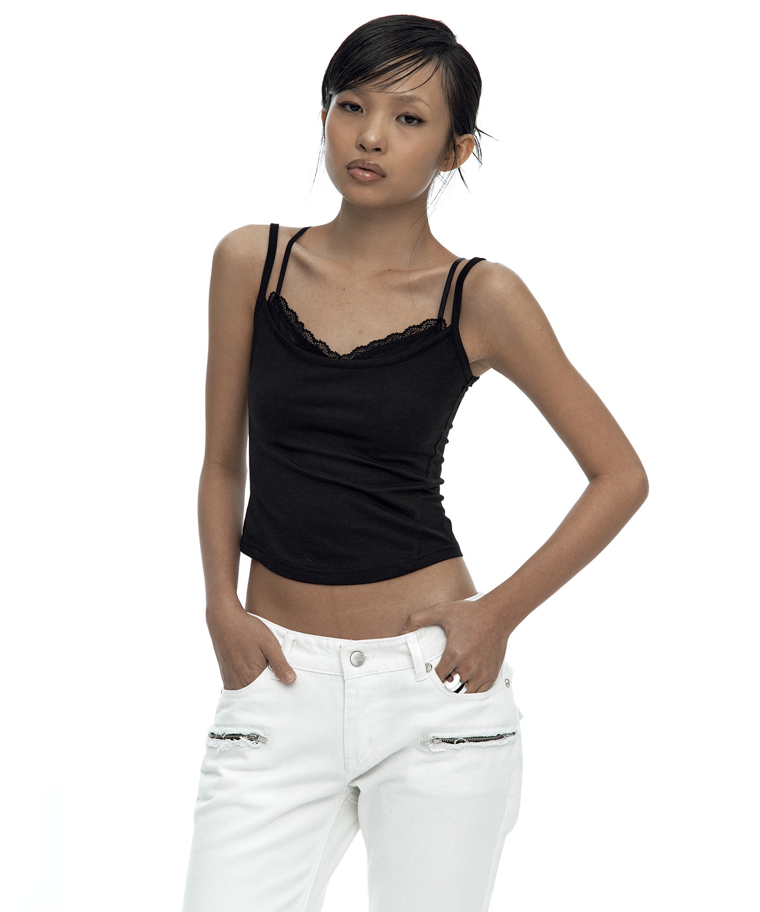 Nessa Lace Top Black