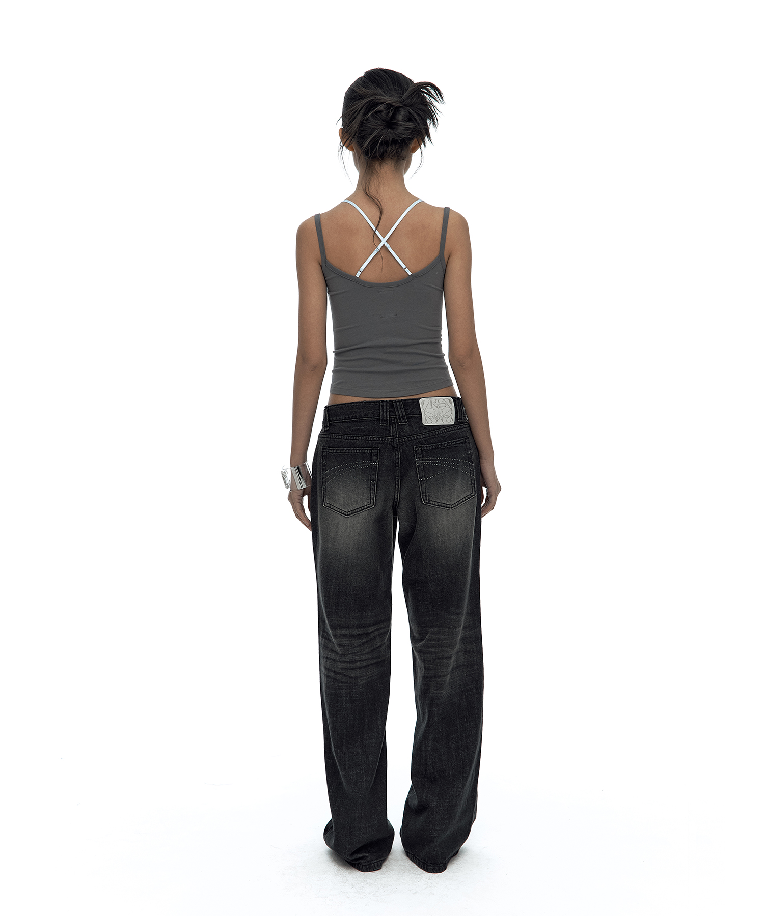 Nessa Lace Top Gray