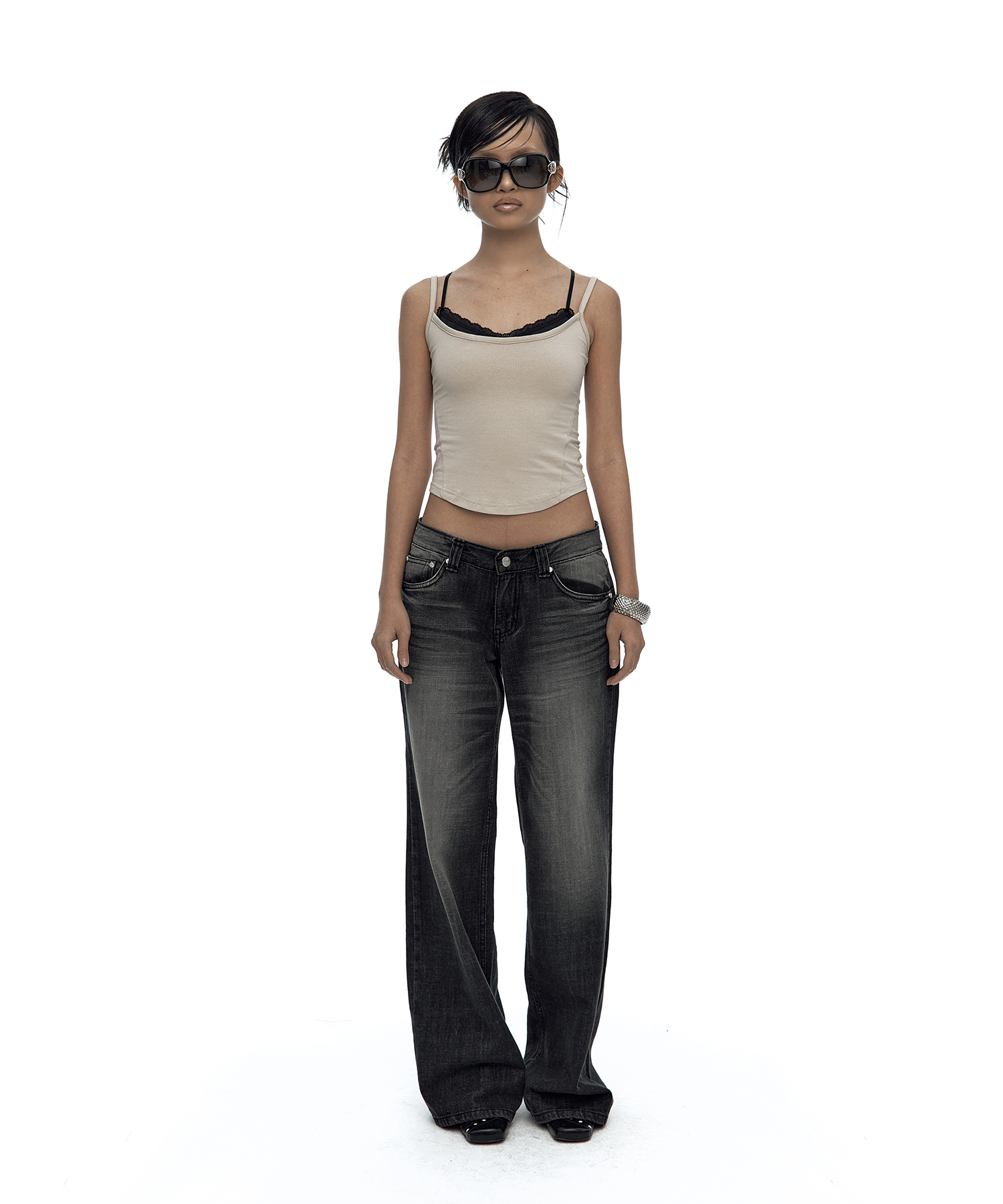 Nessa Lace Top Beige