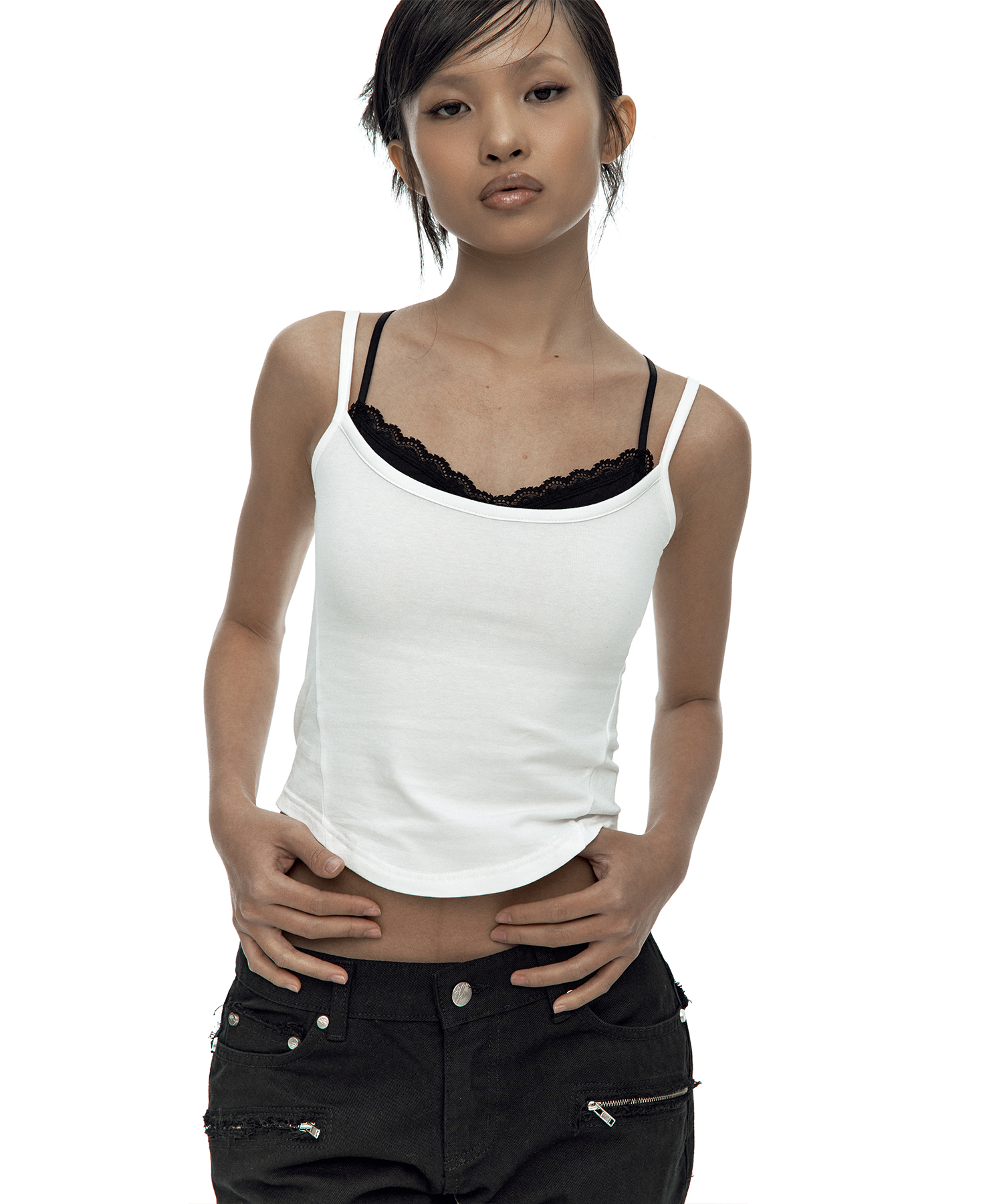 Nessa Lace Top White