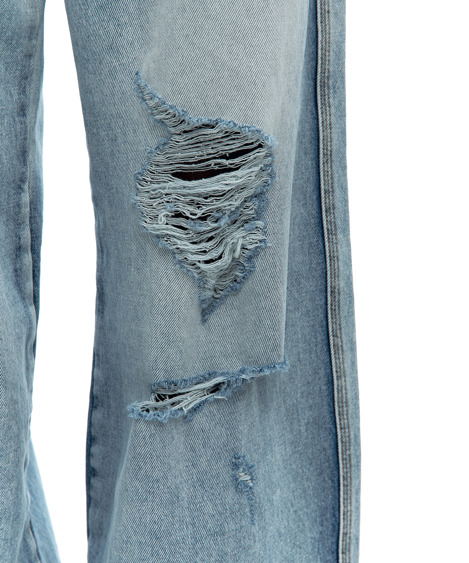 Milk Ripped Wide Jeans Light Blue