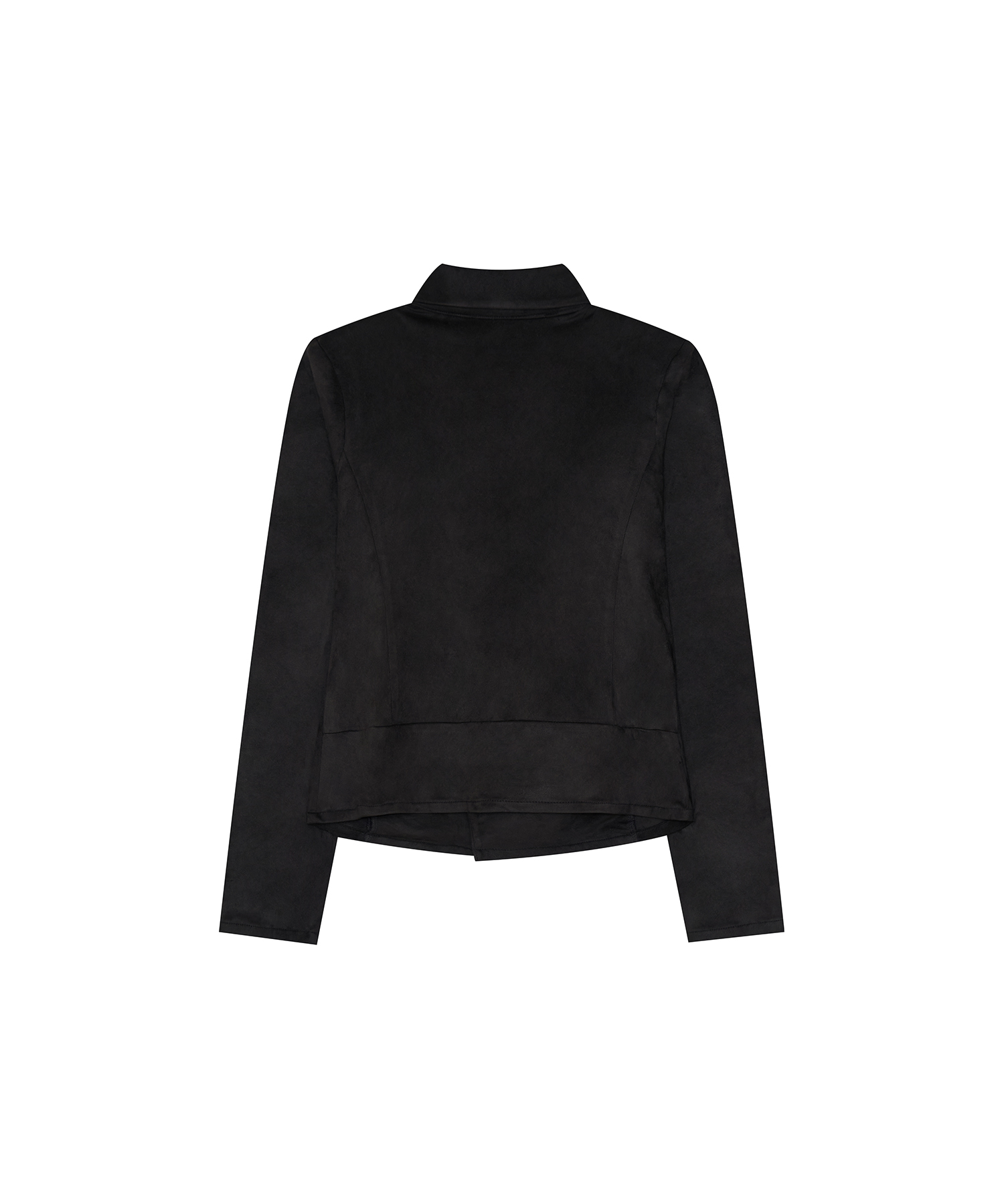 Asymmetric Zip Napoleon Jacket Black