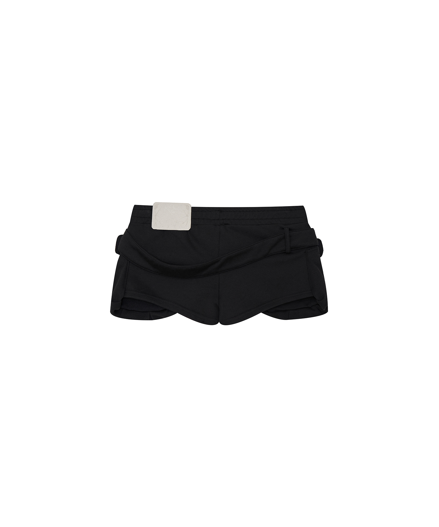 Belted Pocket Shorts Black