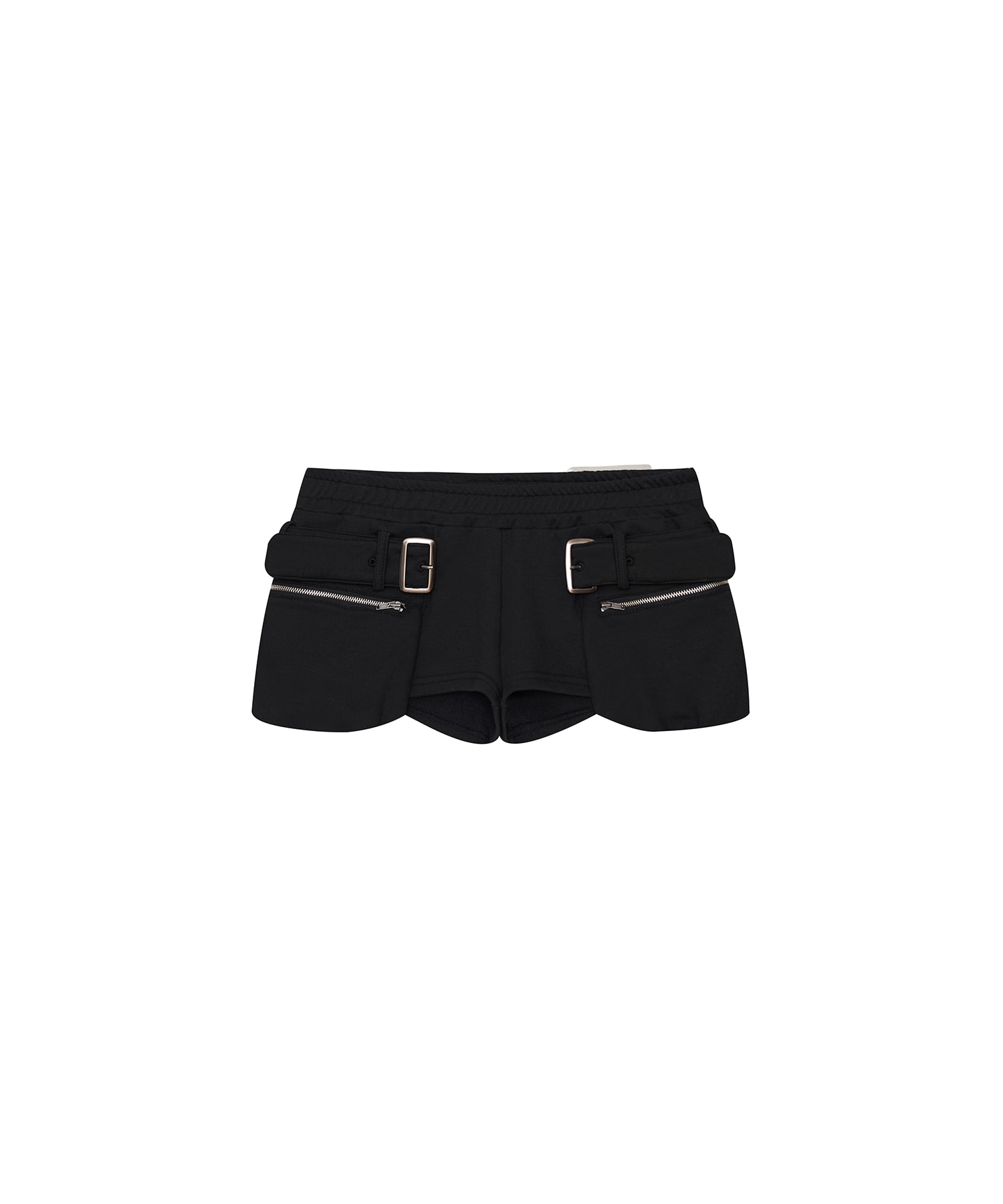 Belted Pocket Shorts Black