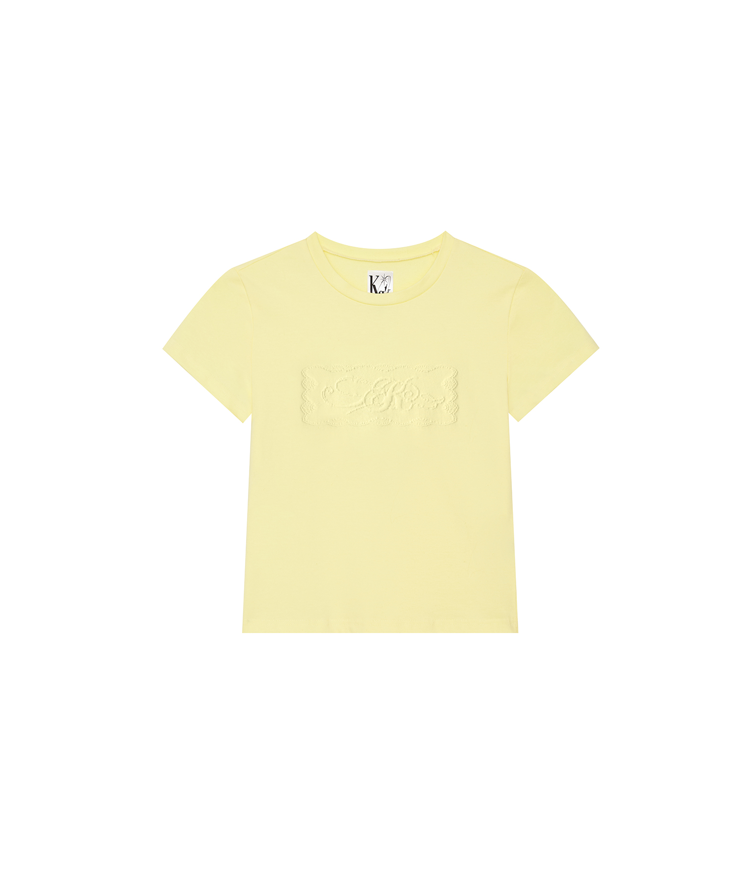 Embossed Baby Tee Yellow