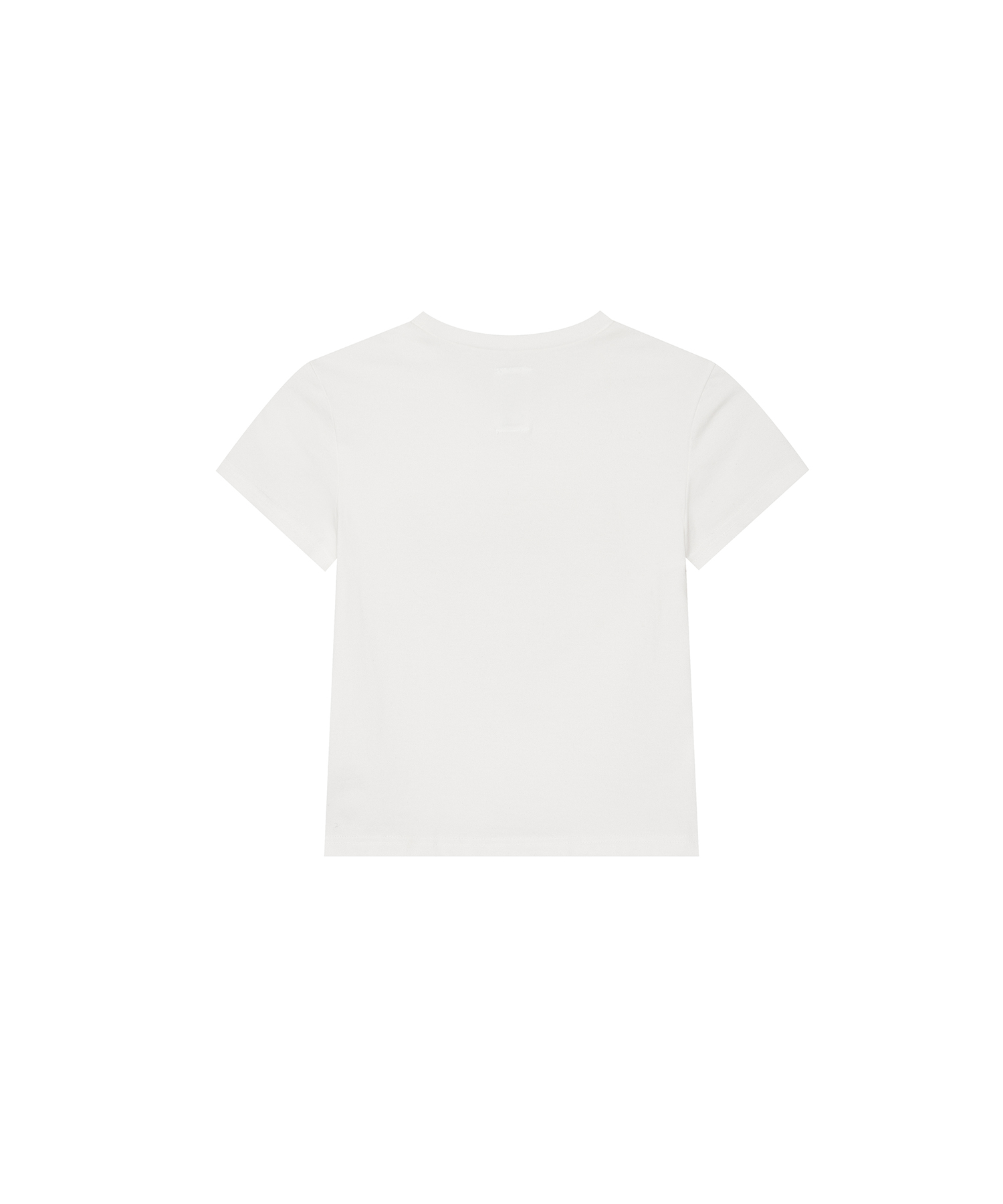 Embossed Baby Tee White