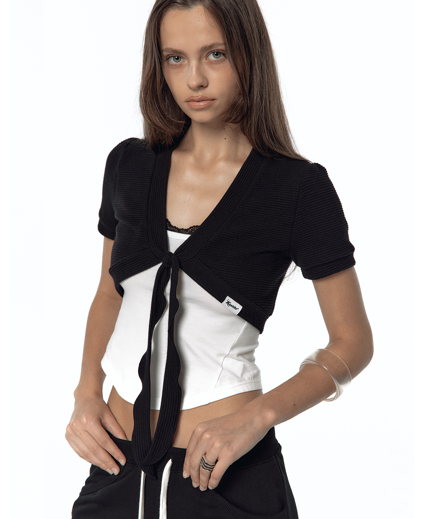 Front Tie Short Bolero