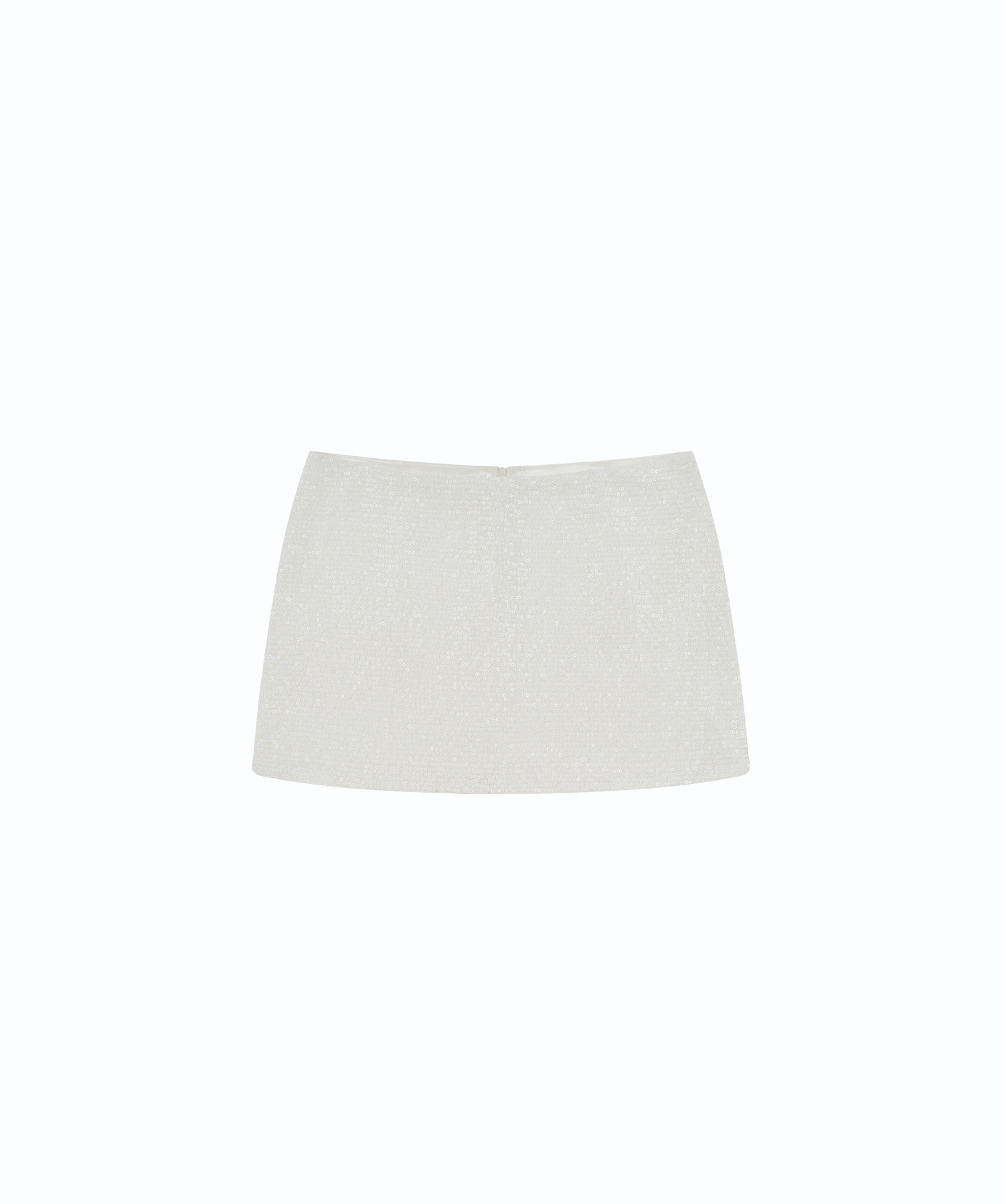 Spangle Mini Skirt White
