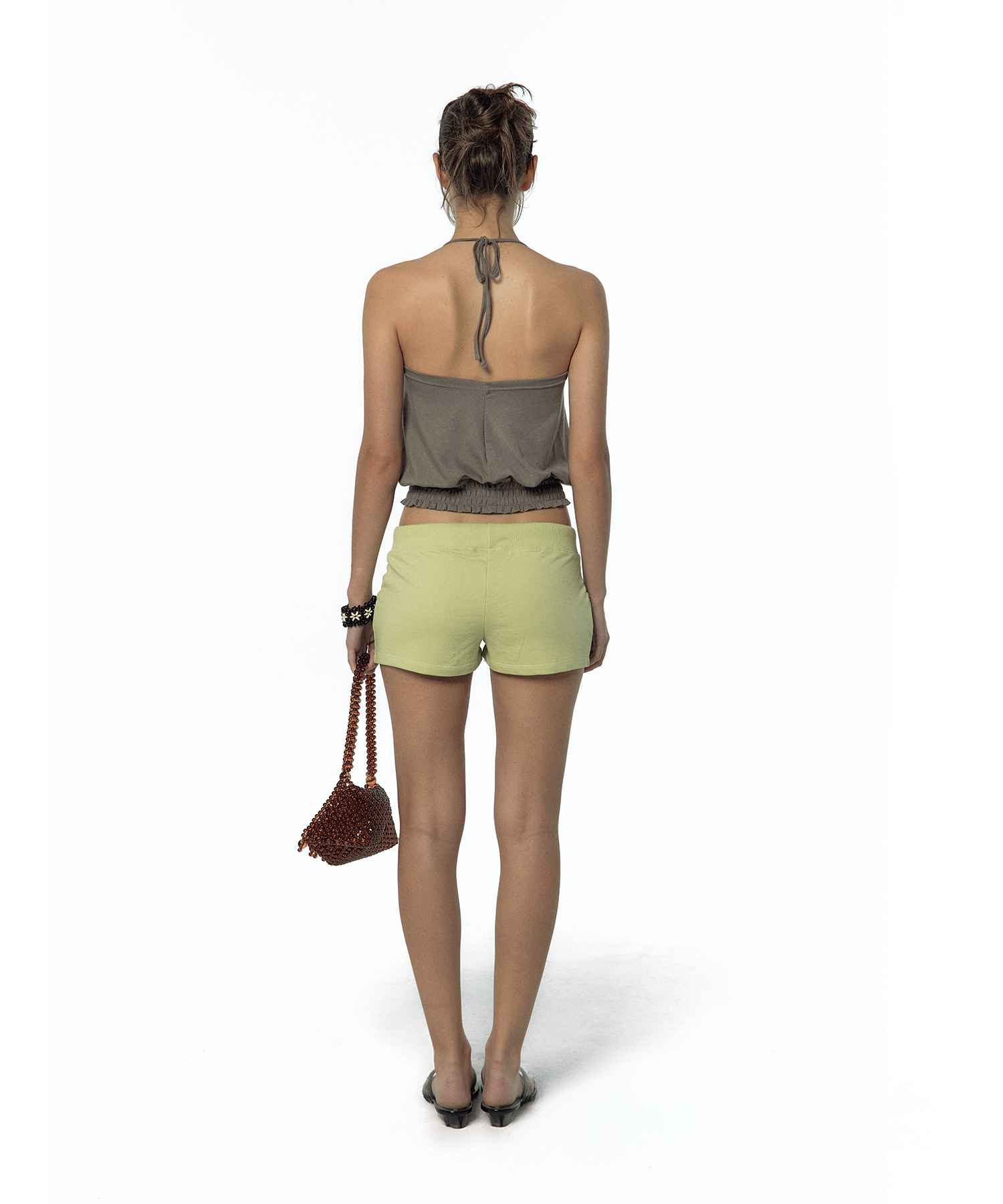 Bold Low-rise Shorts Lime