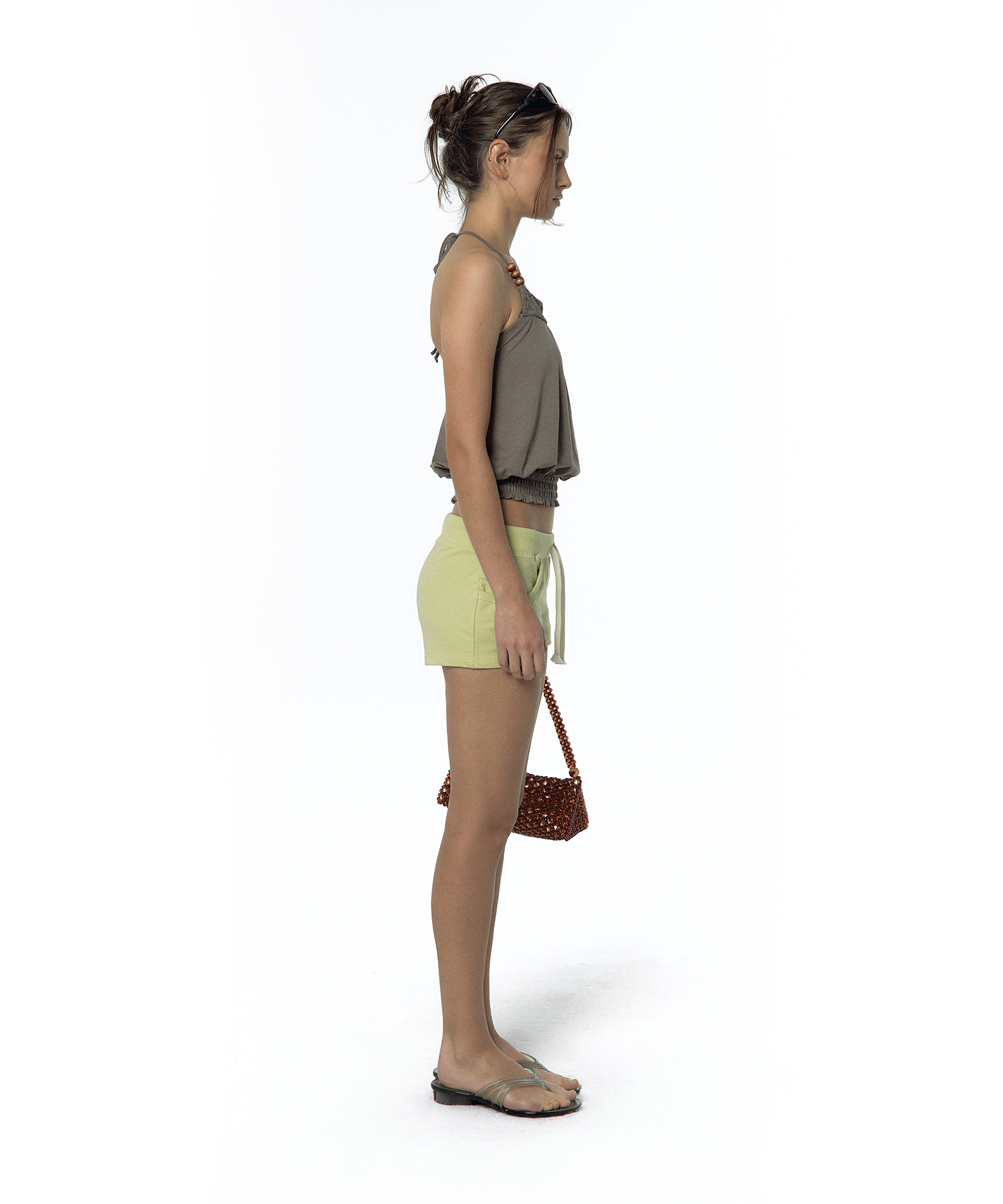Bold Low-rise Shorts Lime