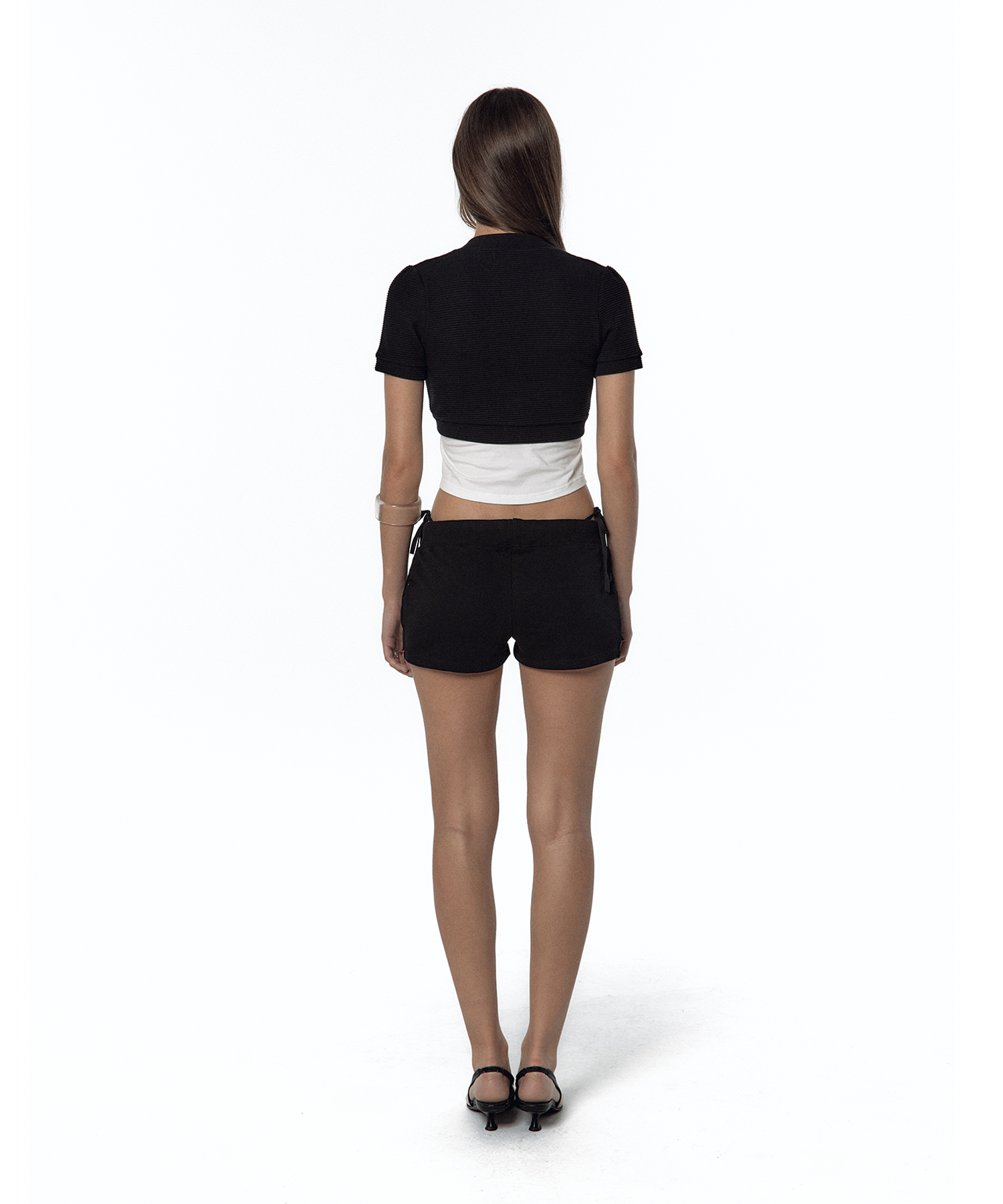 Bold Low-rise Shorts Black