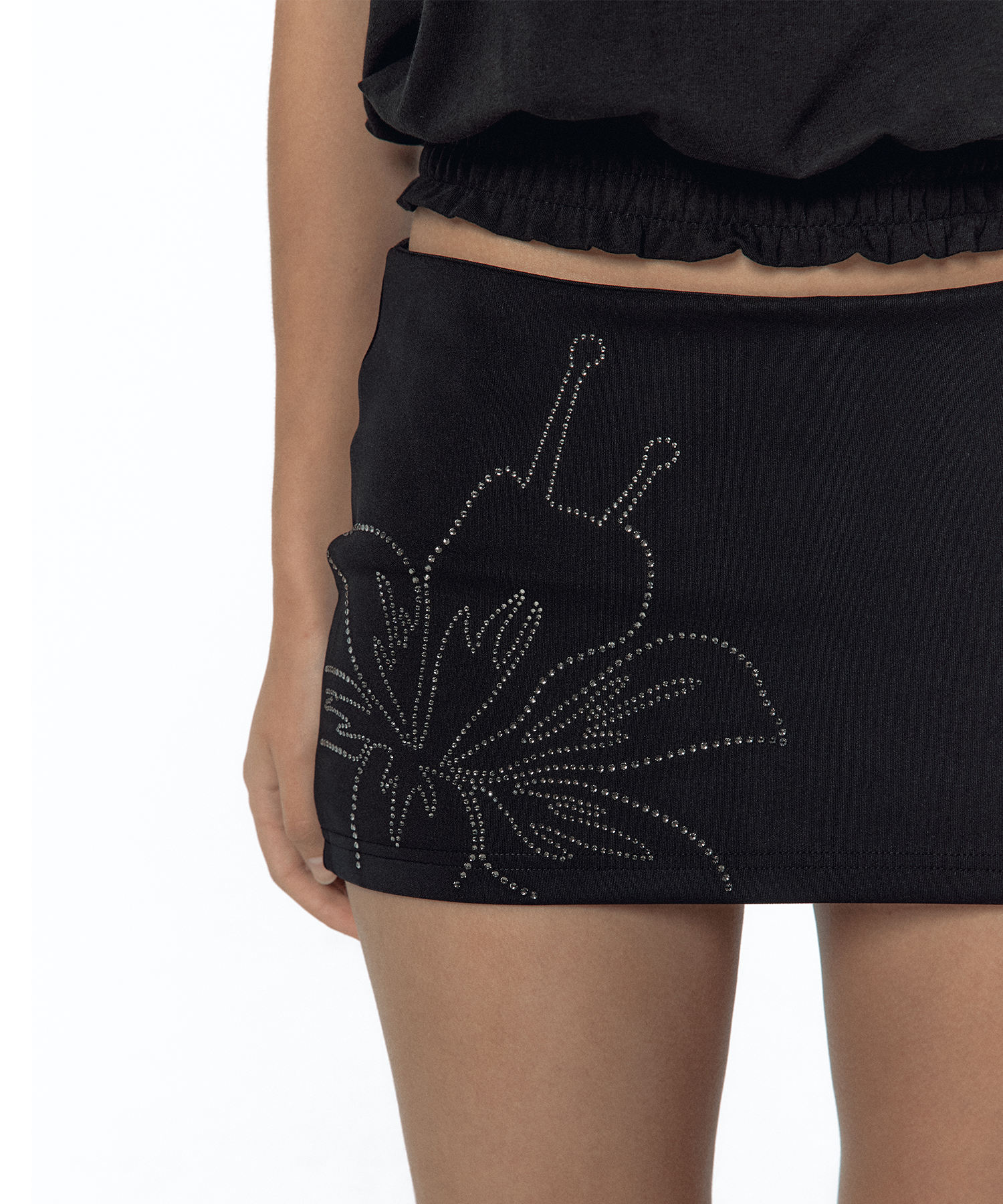 Lily Mini Skirt Pants Black
