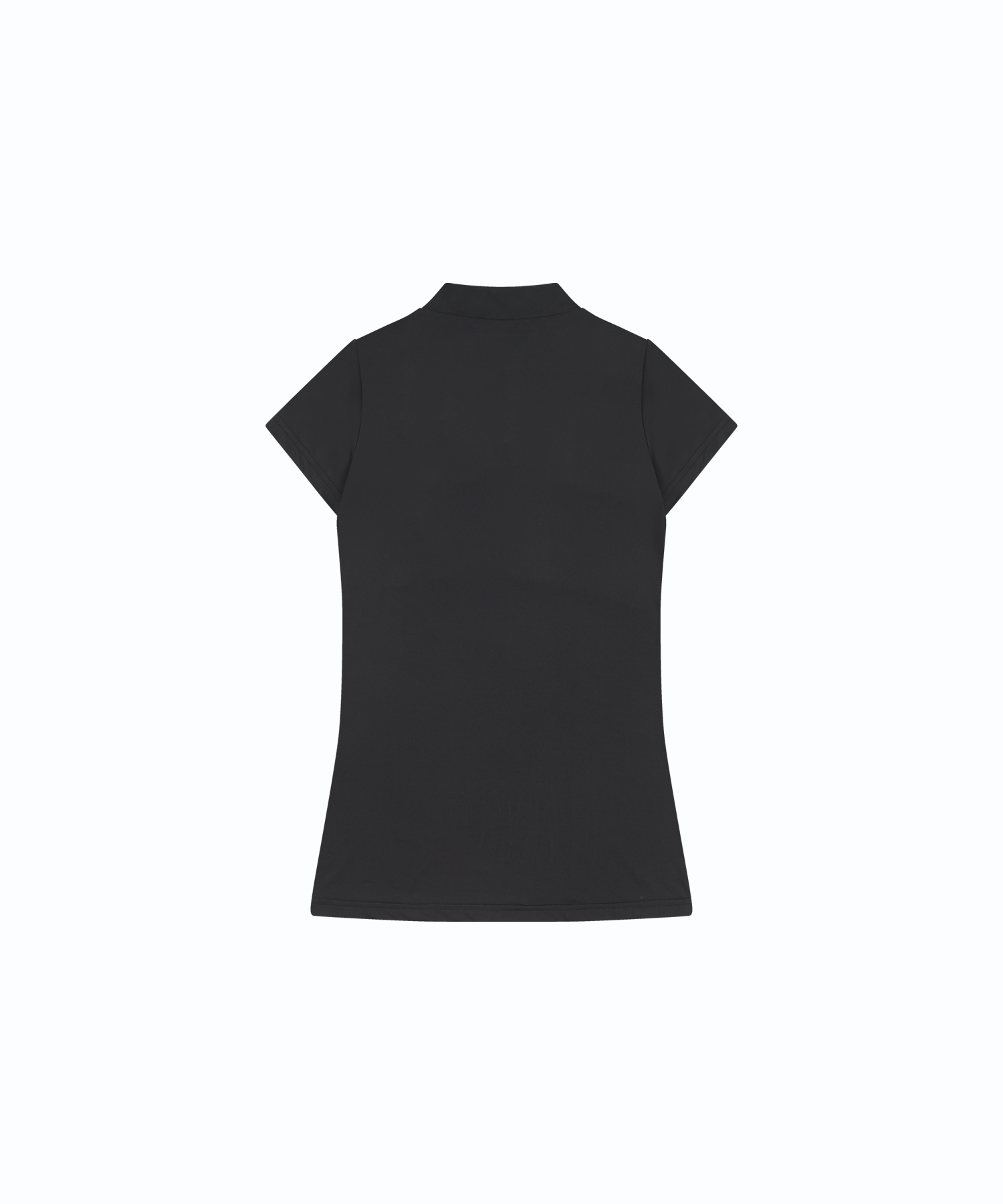 Sleek Deep V Neck T-shirt Black