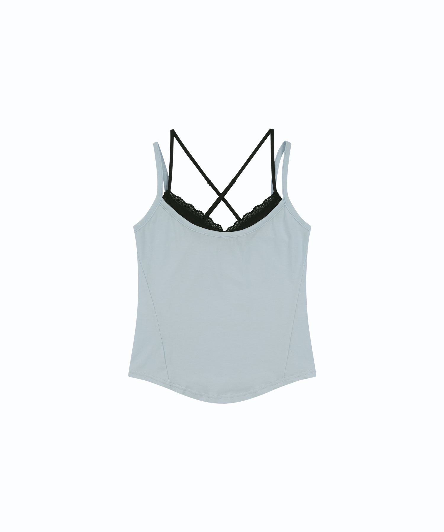 Nessa Lace Top Skyblue-Black