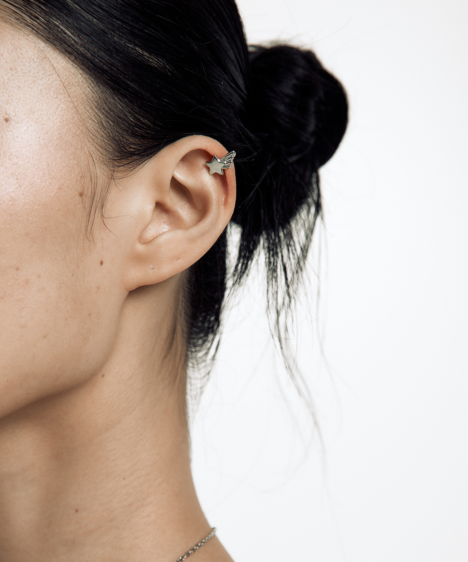 Big Ribbon Shooting Star Ear Cuff Set
