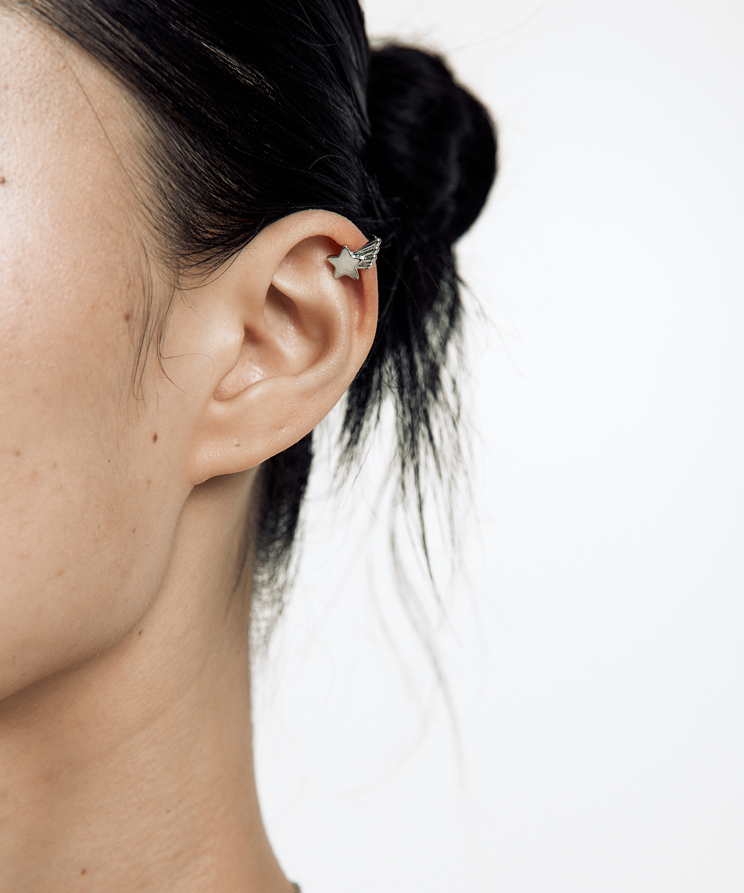 Big Ribbon Shooting Star Ear Cuff Set