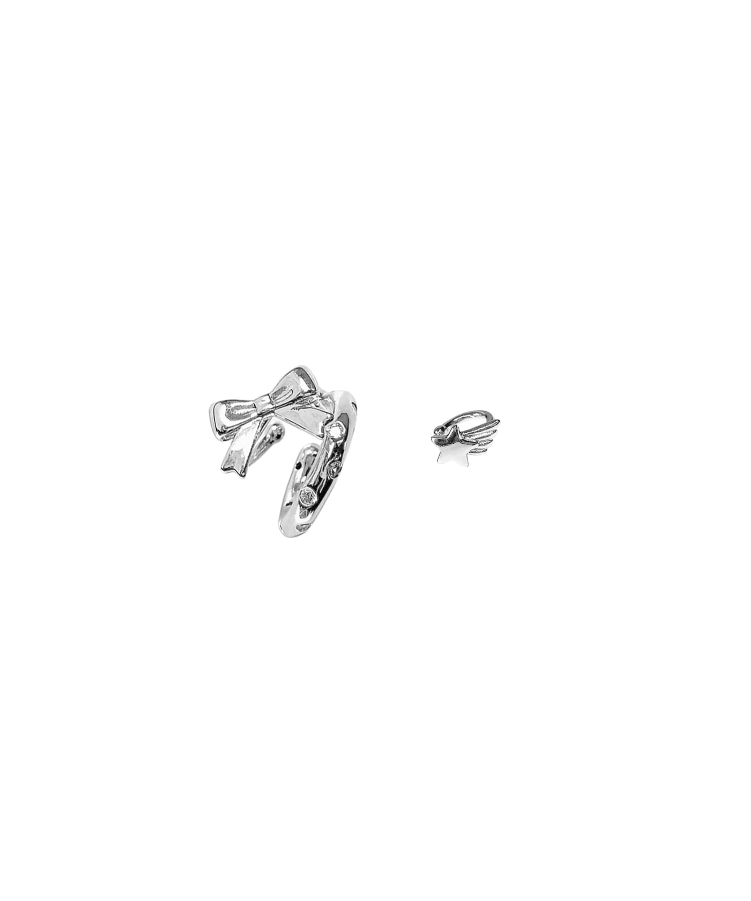 Big Ribbon Shooting Star Ear Cuff Set